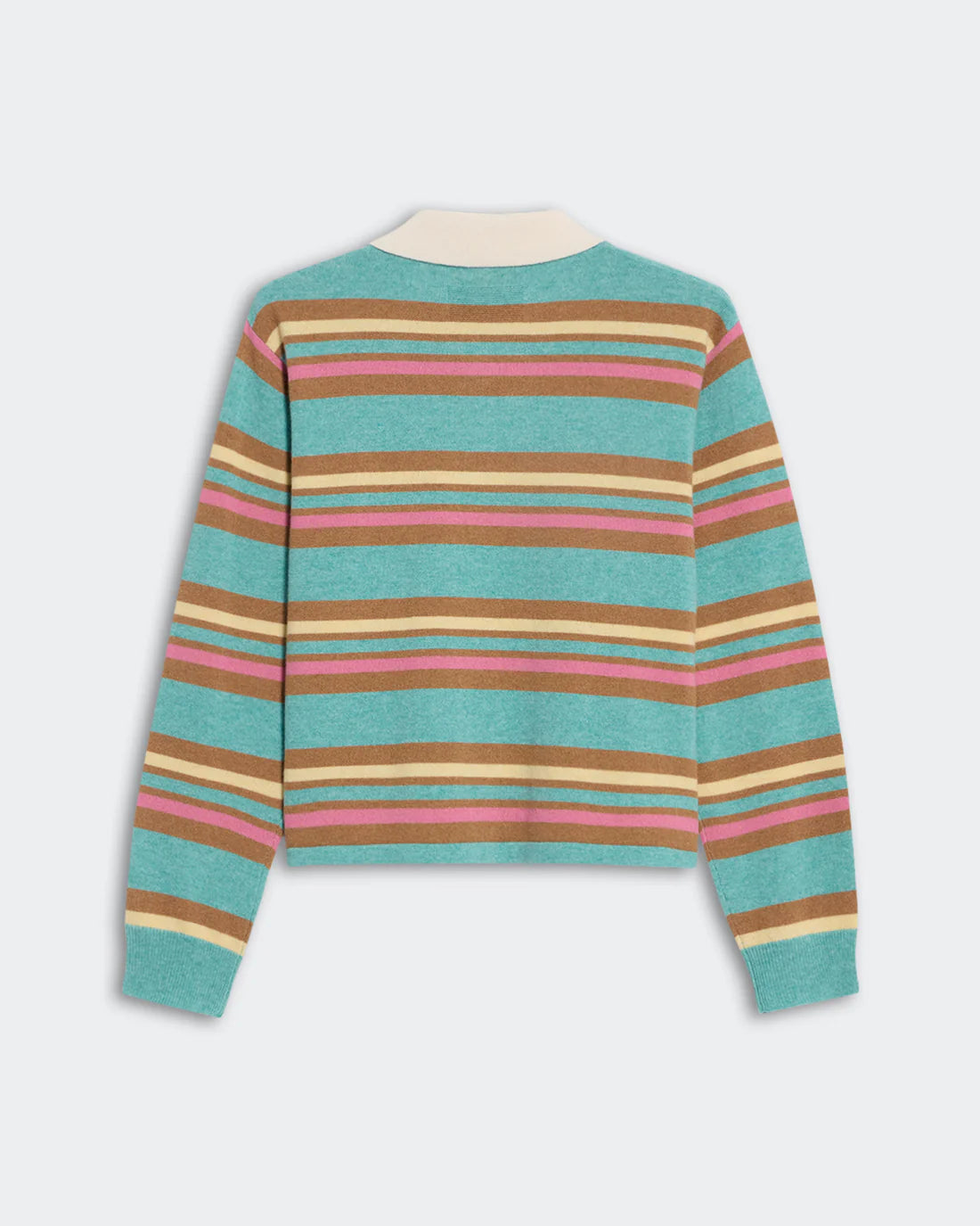 Cropped Stripe Polo