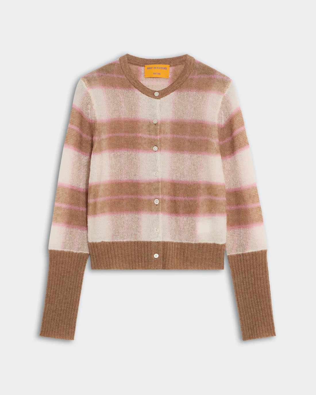 Shadow Plaid Cardigan
