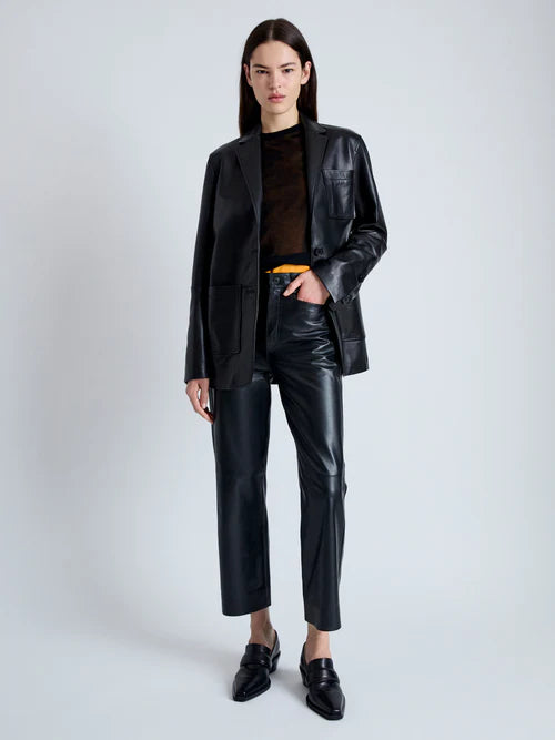 Tesema Blazer in Leather