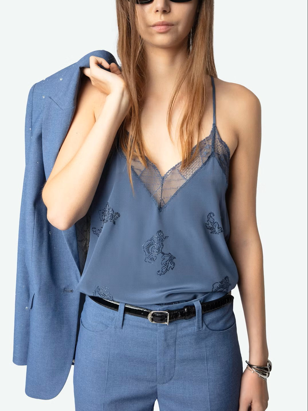 Christy Ivy Strass Tank Top