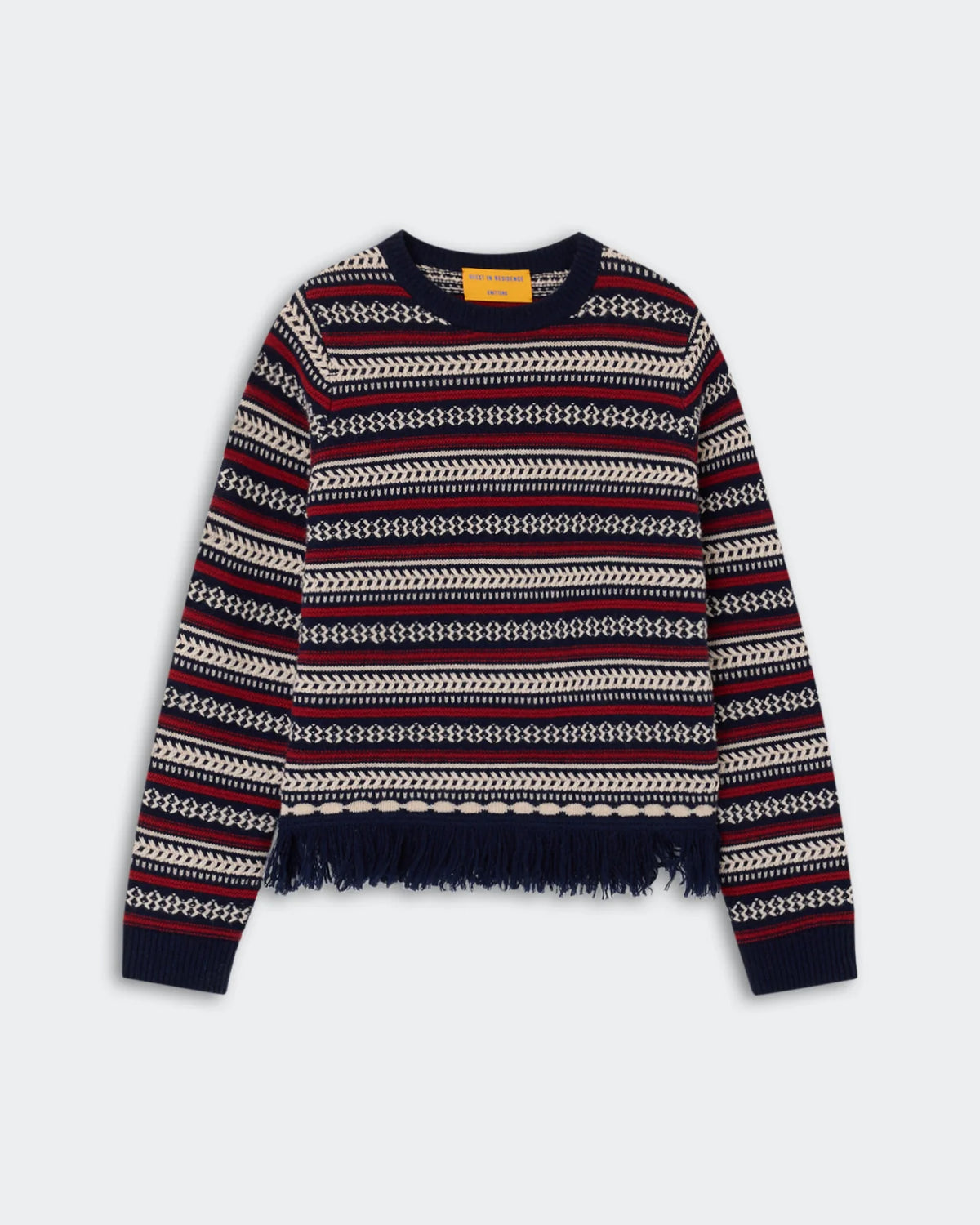 Western Stripe Crew Sweater