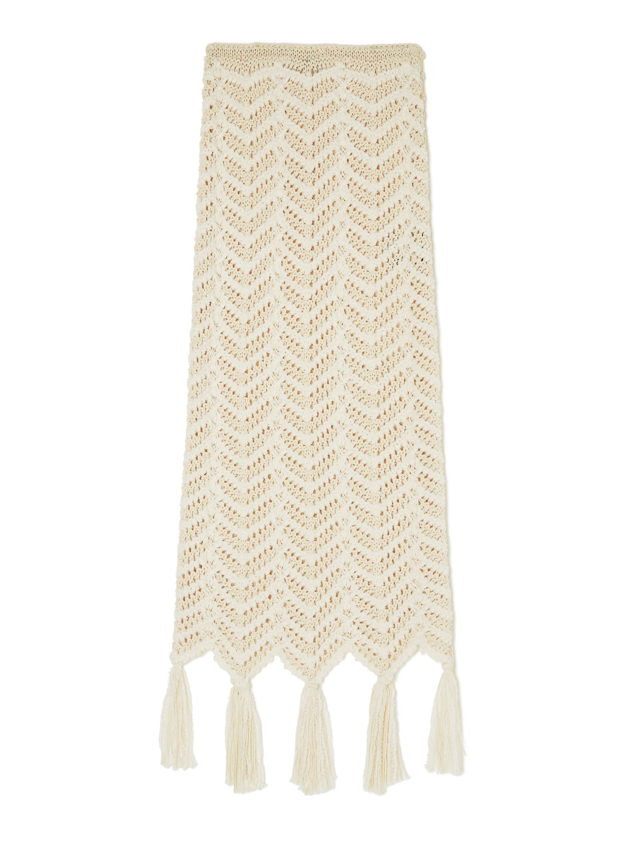 Natural Chevron Skirt
