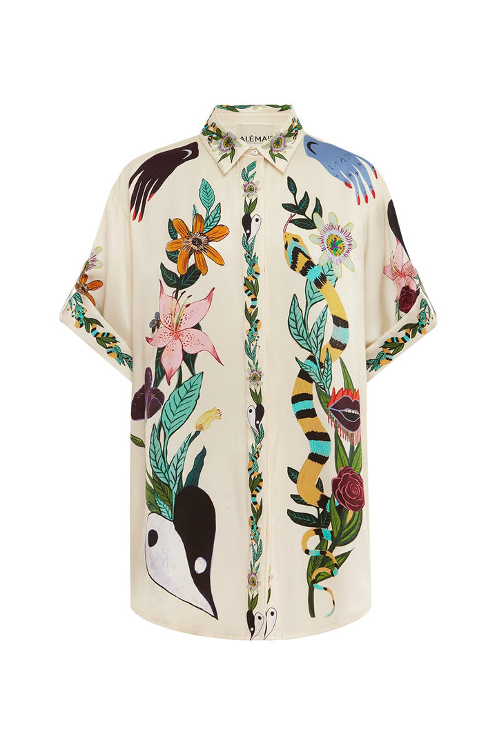 Meagan Oversized Silk Shirt