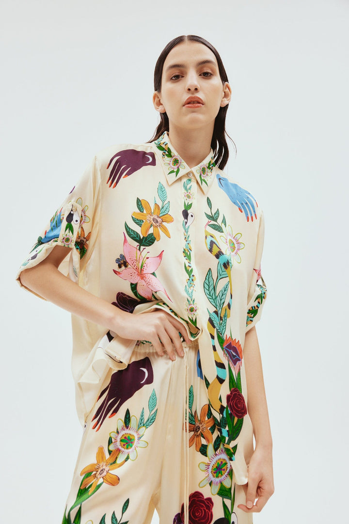 Meagan Oversized Silk Shirt