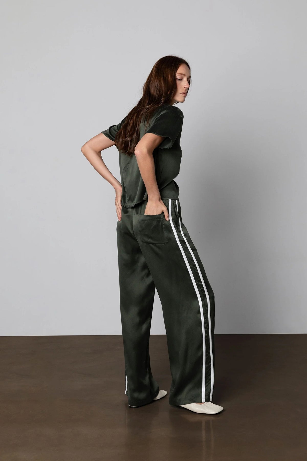 Silk Track Pant