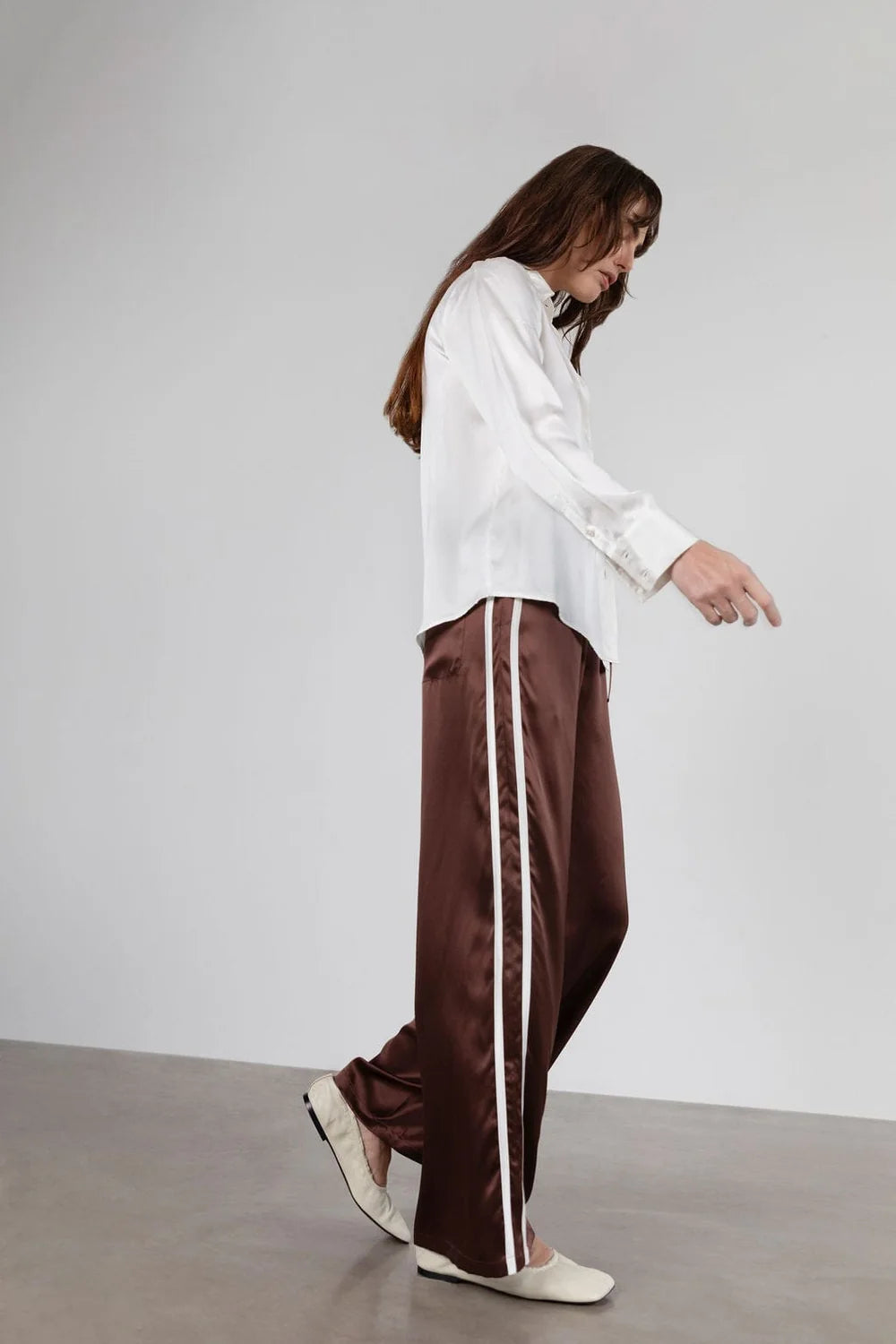 Sporty Silk Track Pant