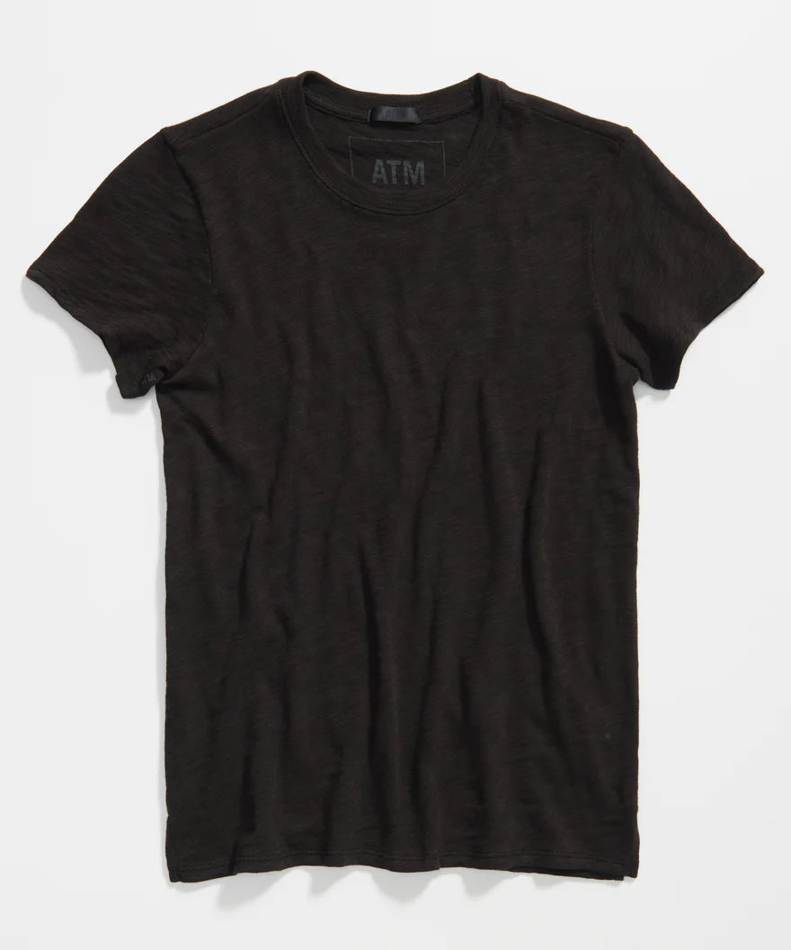 Slub Jersey Schoolboy Crew Tee