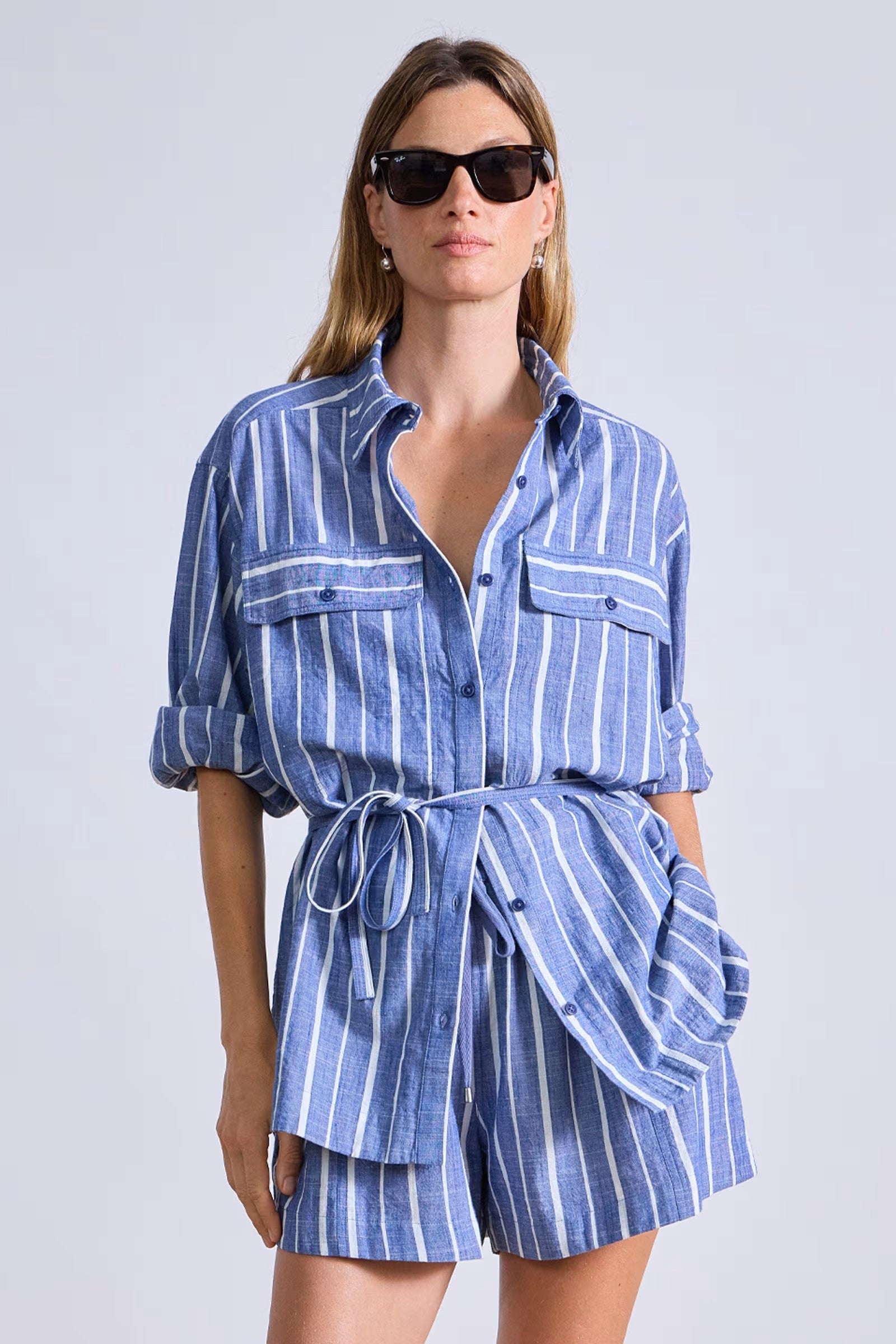 Flowe Pocket Button Up