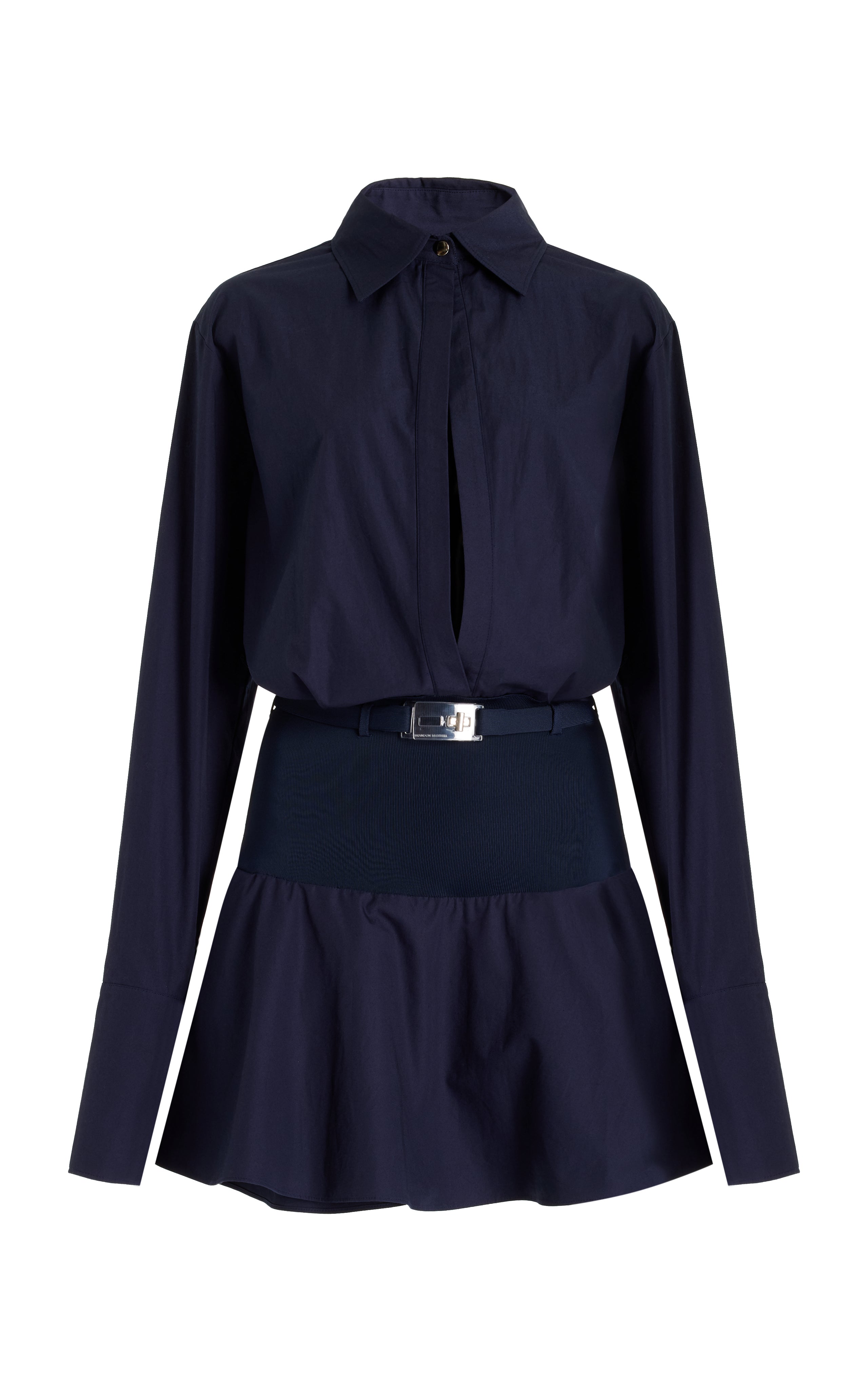 The Irene Button Up Mini Shirt Dress