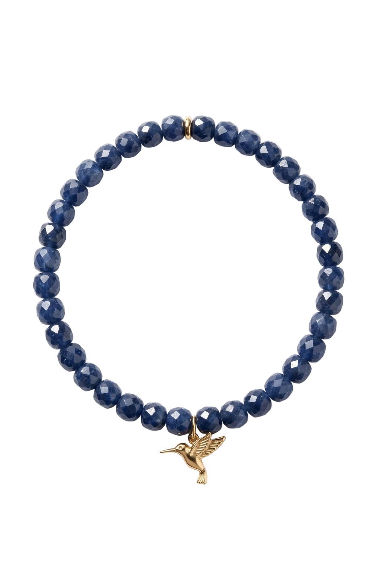 Hummingbird Charm Beaded Bracelet