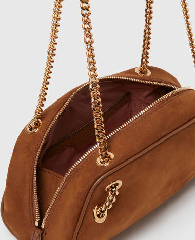 Small Bowling Bag Alter Suede Brandy