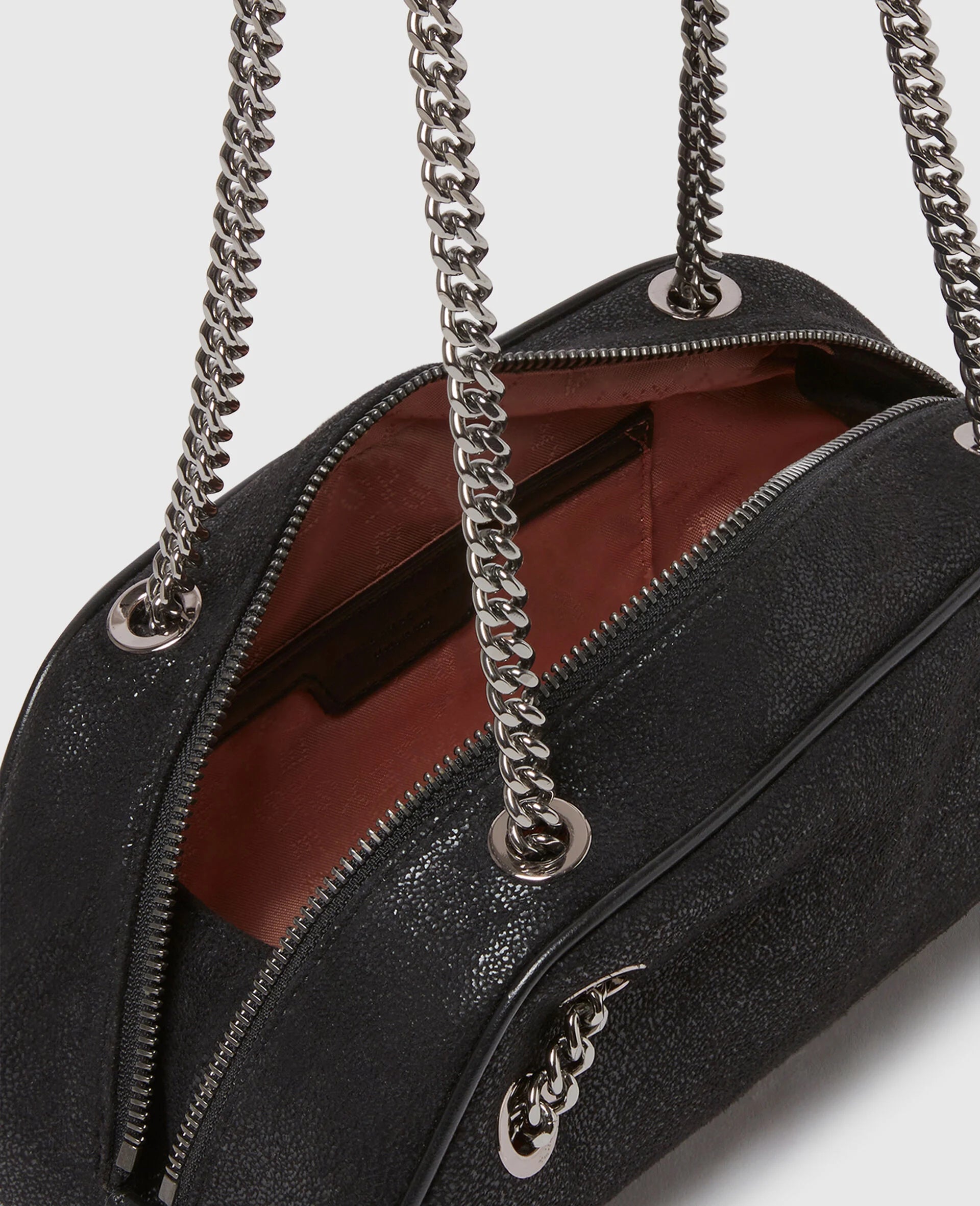 Small Bowling Bag Eco Shaggy Deer Black
