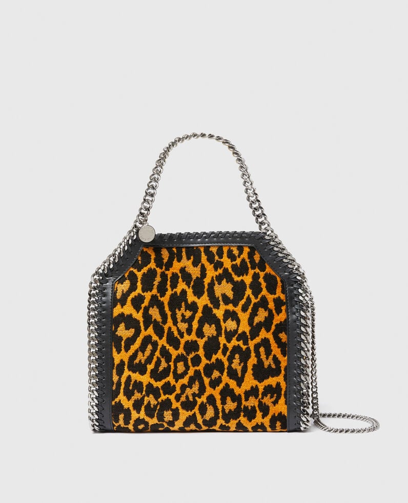 Mini Tote Eco Leopard Jacquard Fabric Bag