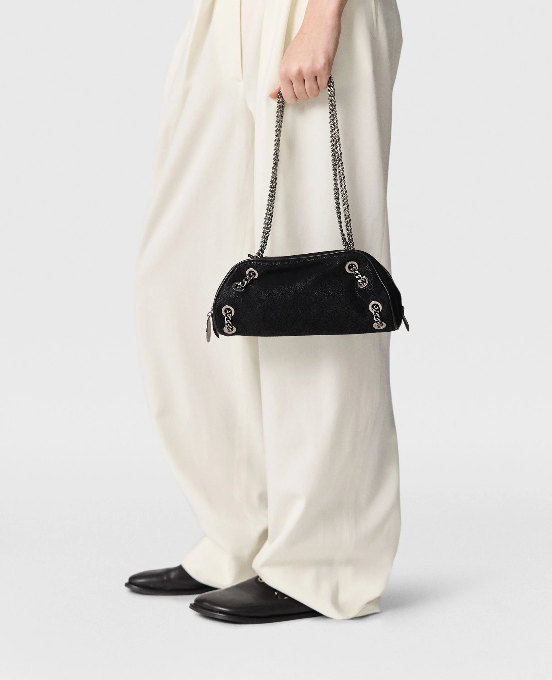 Small Bowling Bag Eco Shaggy Deer Black