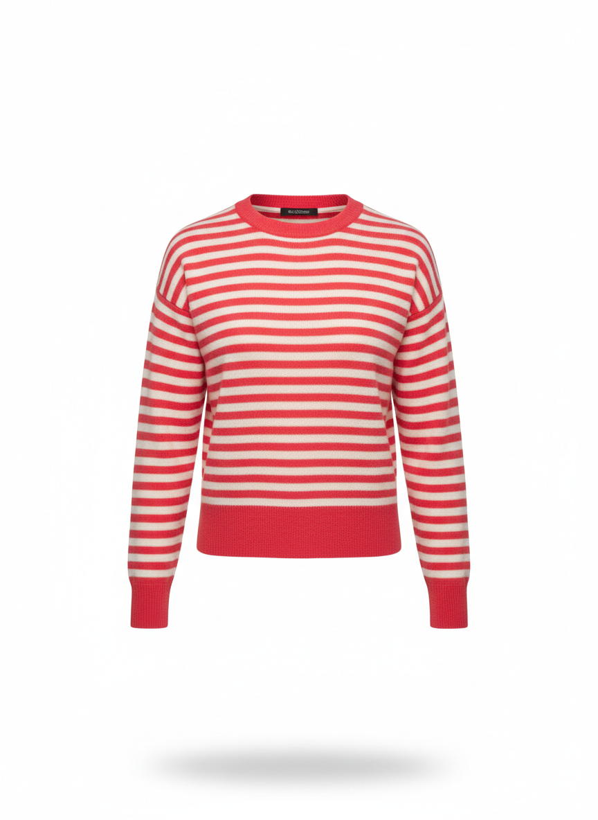 Beach Stripe Crew Sweater