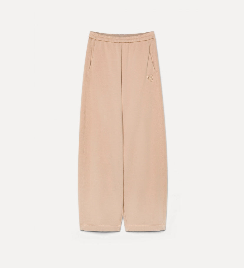 Diagonal Cotton Fleece Pants