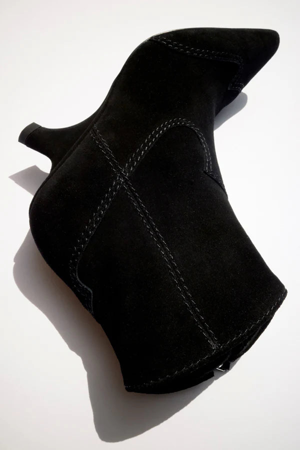 Shadow Suede Western Ankle Boot