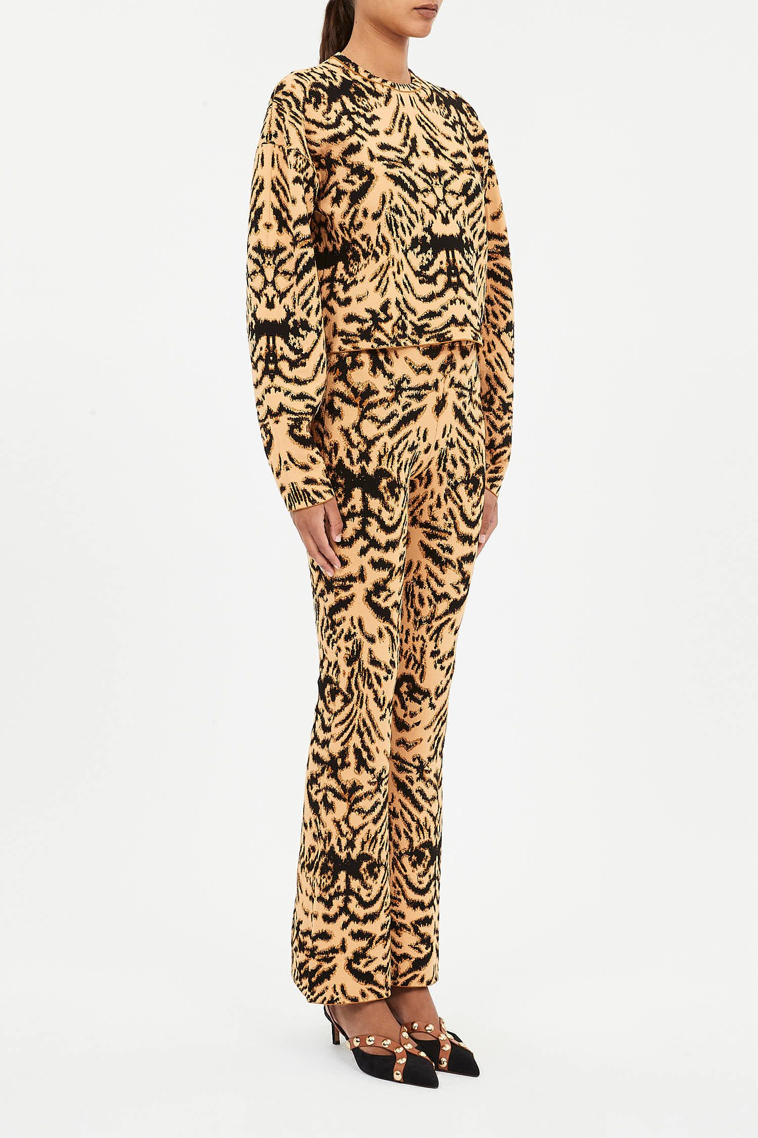 Cade Jacquard Knit Pullover Top