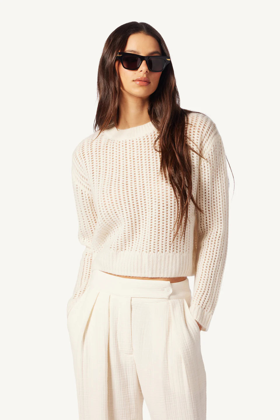 Marci Long Sleeve Cashmere Sweater