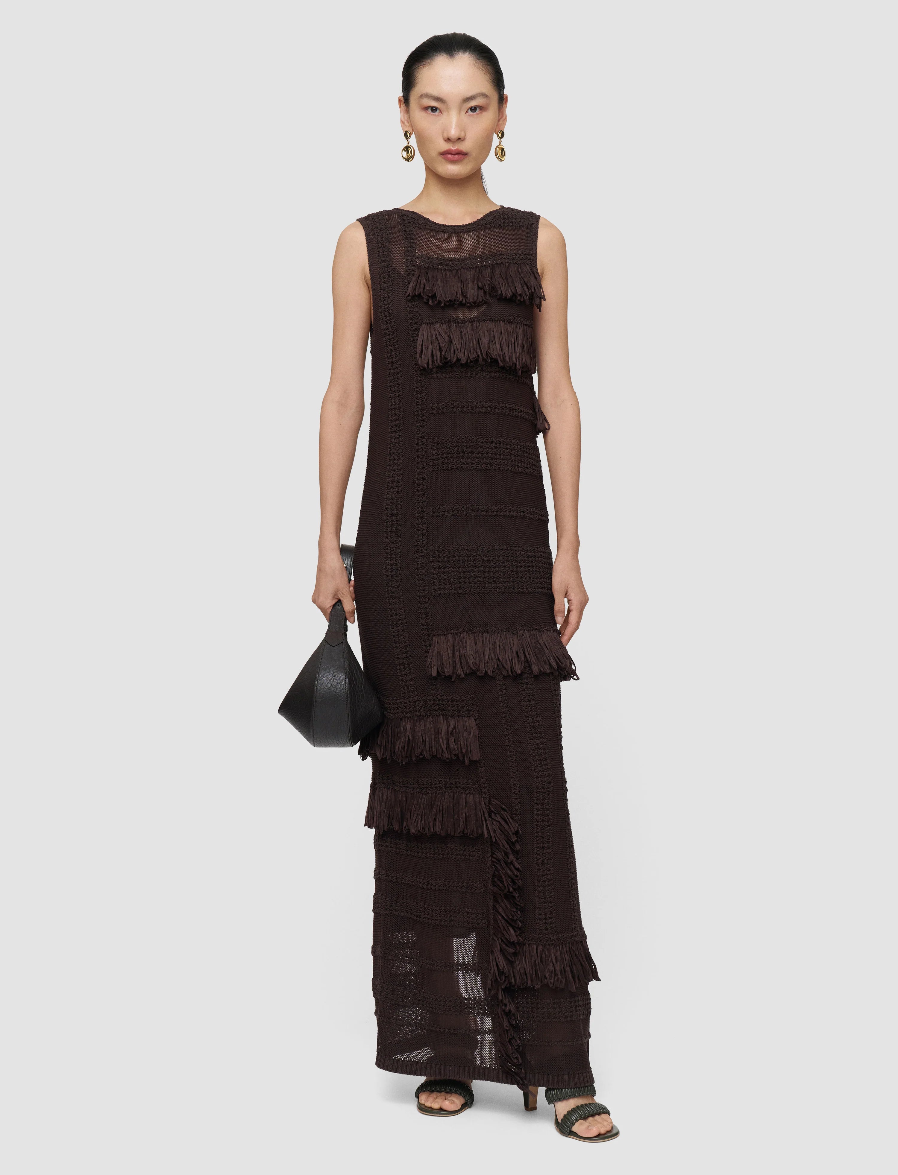 Nari Raffia Fringe Dress