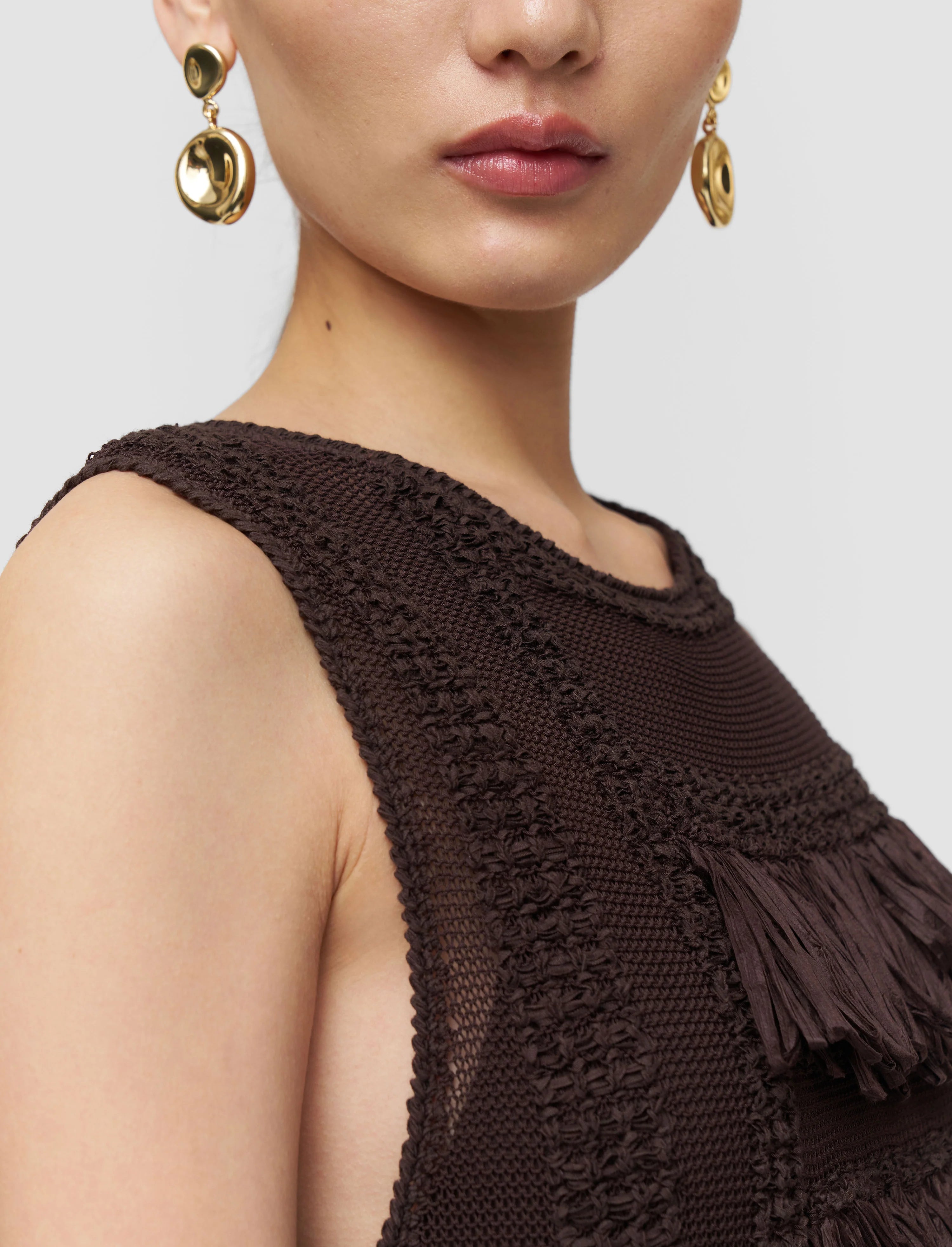 Nari Raffia Fringe Dress