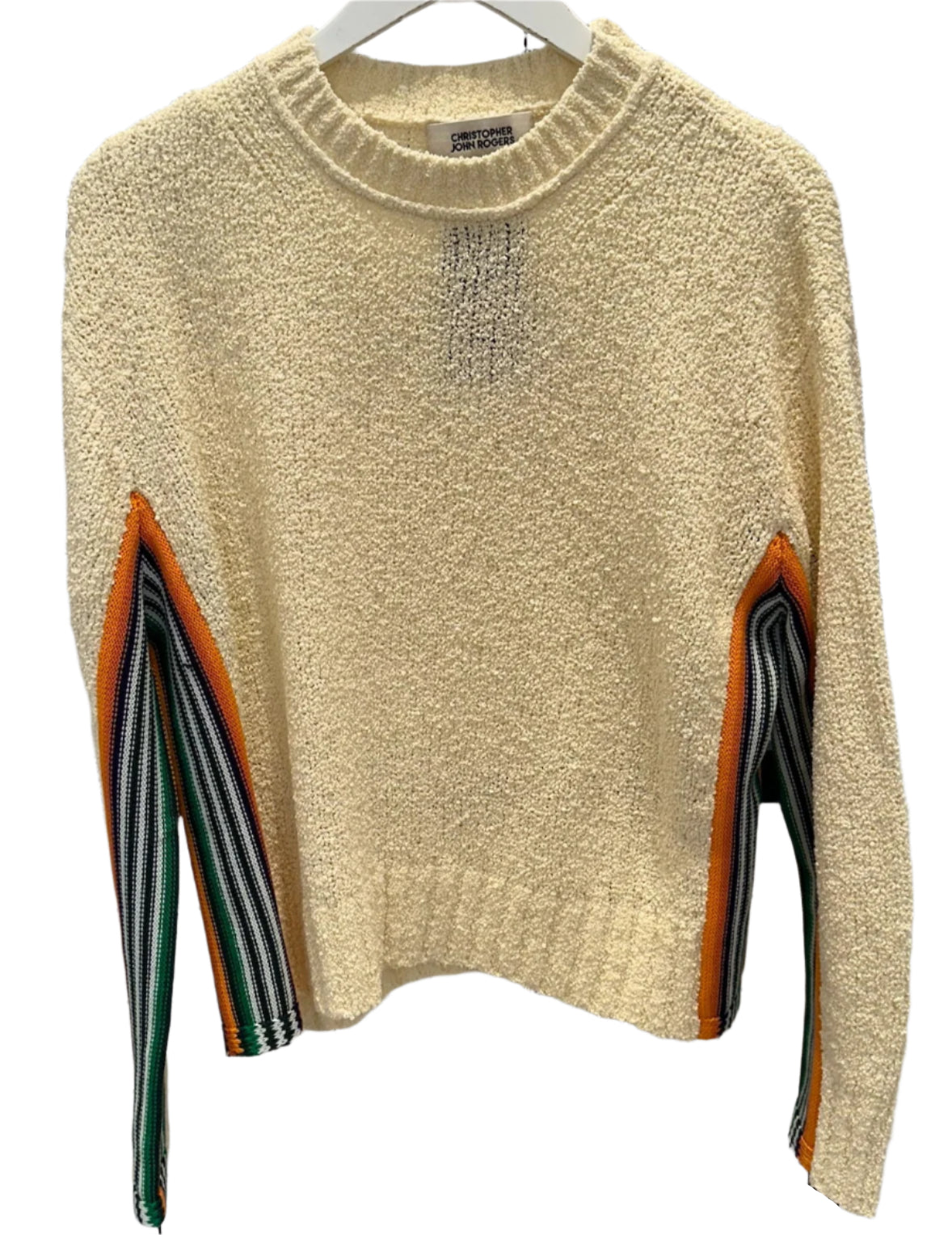 Boucle Relaxed Crewneck Sweater