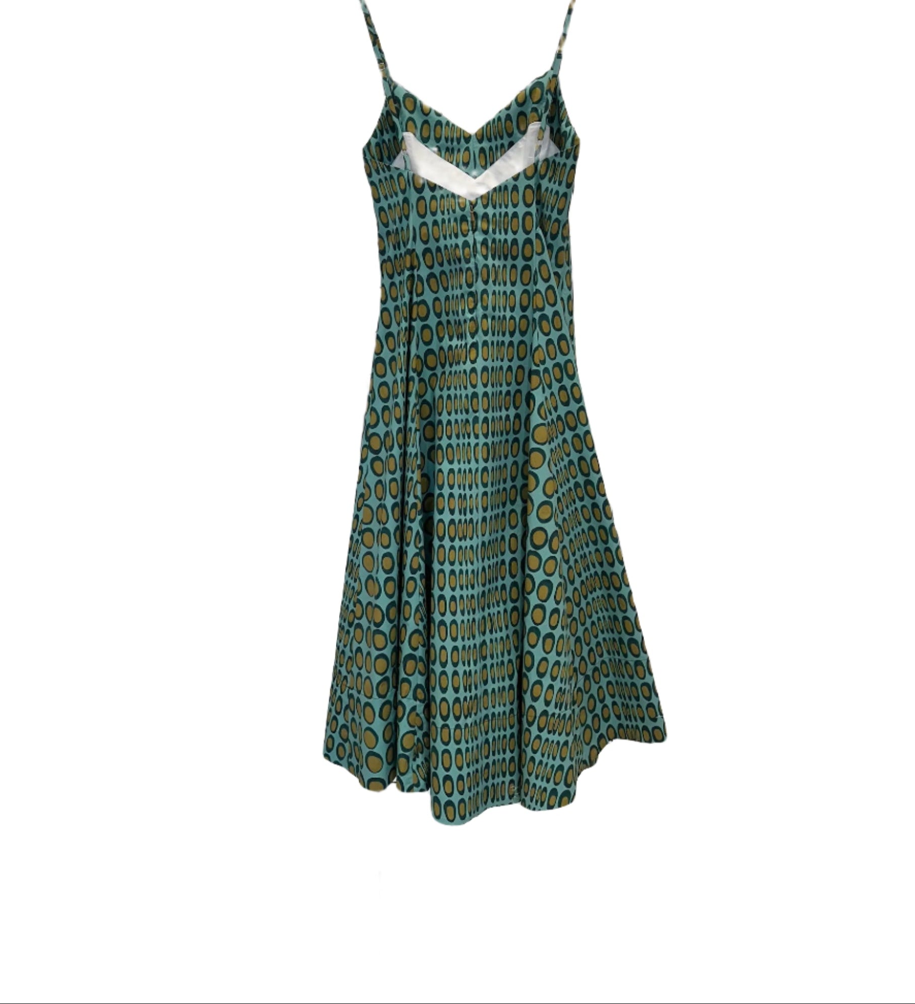 Wiggle Dot V-Neck Midi Dress