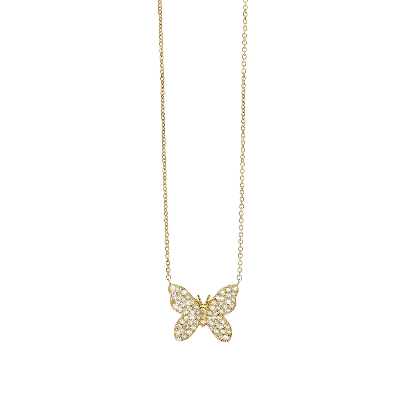 Pave Butterfly Necklace