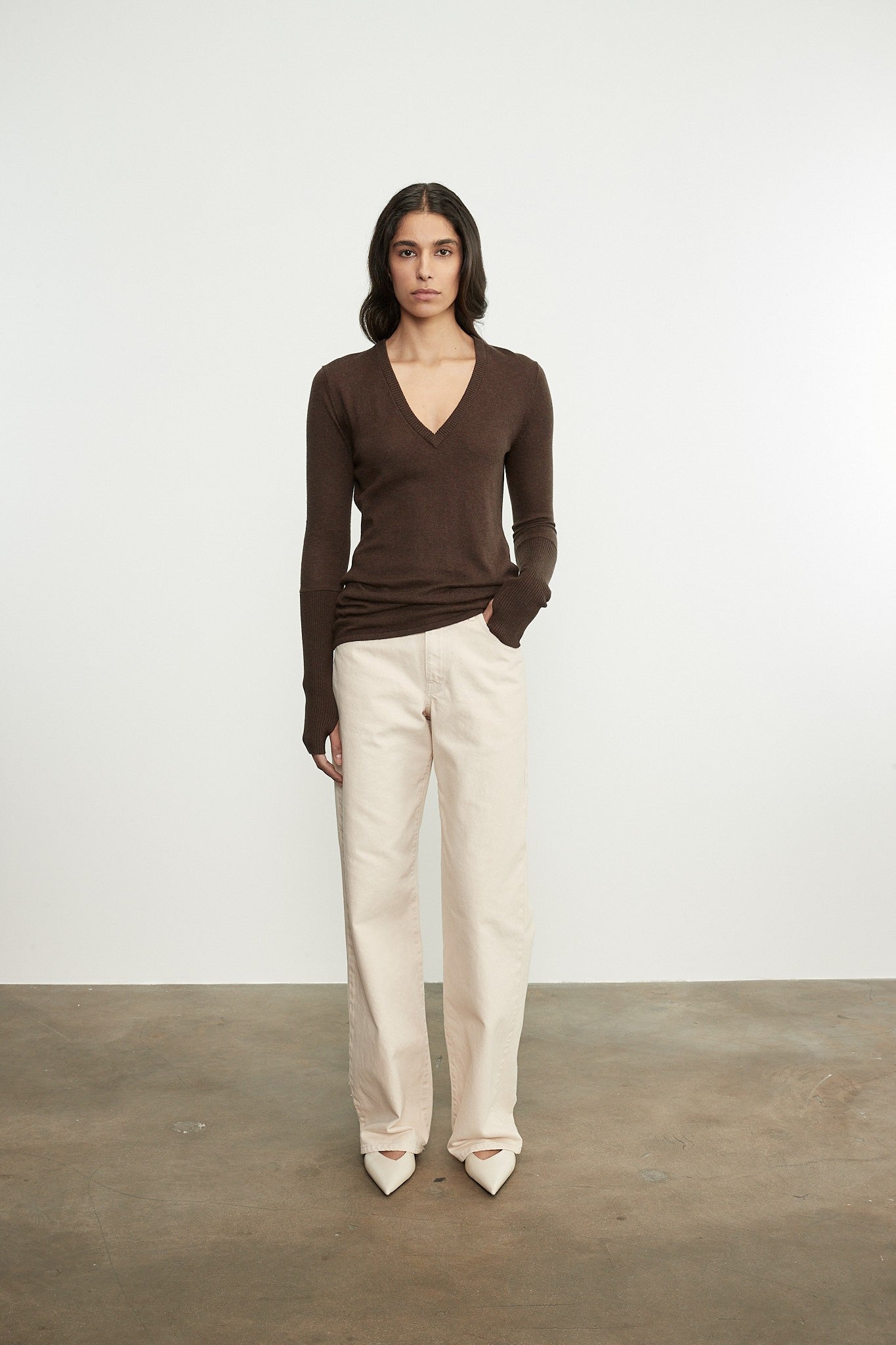 Easy Cuffed Crew Top