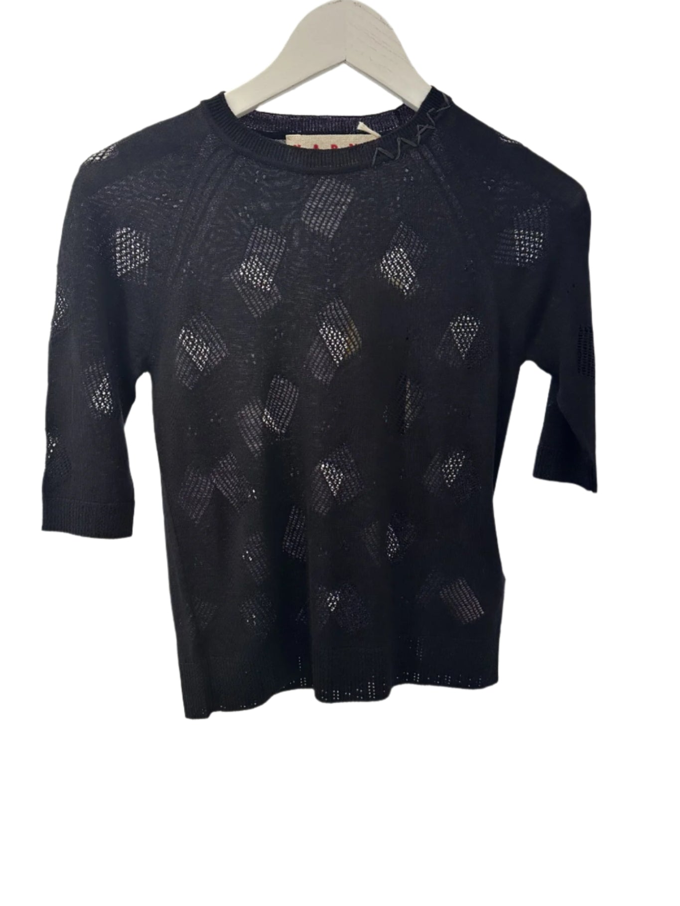 Short Sleeve Crew Neck Sweater