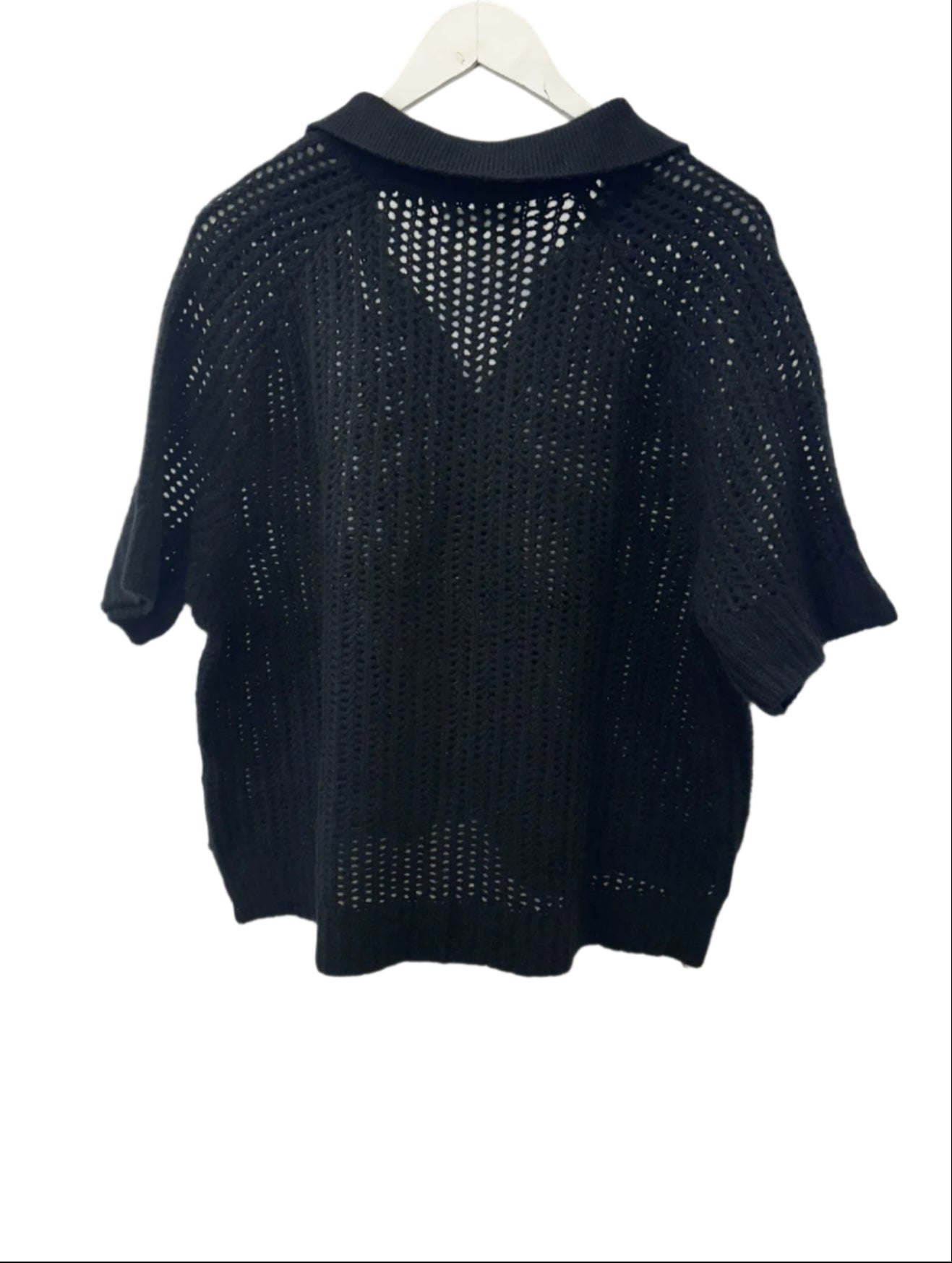 Shalom Relaxed Split Neck Polo Lounger Tee