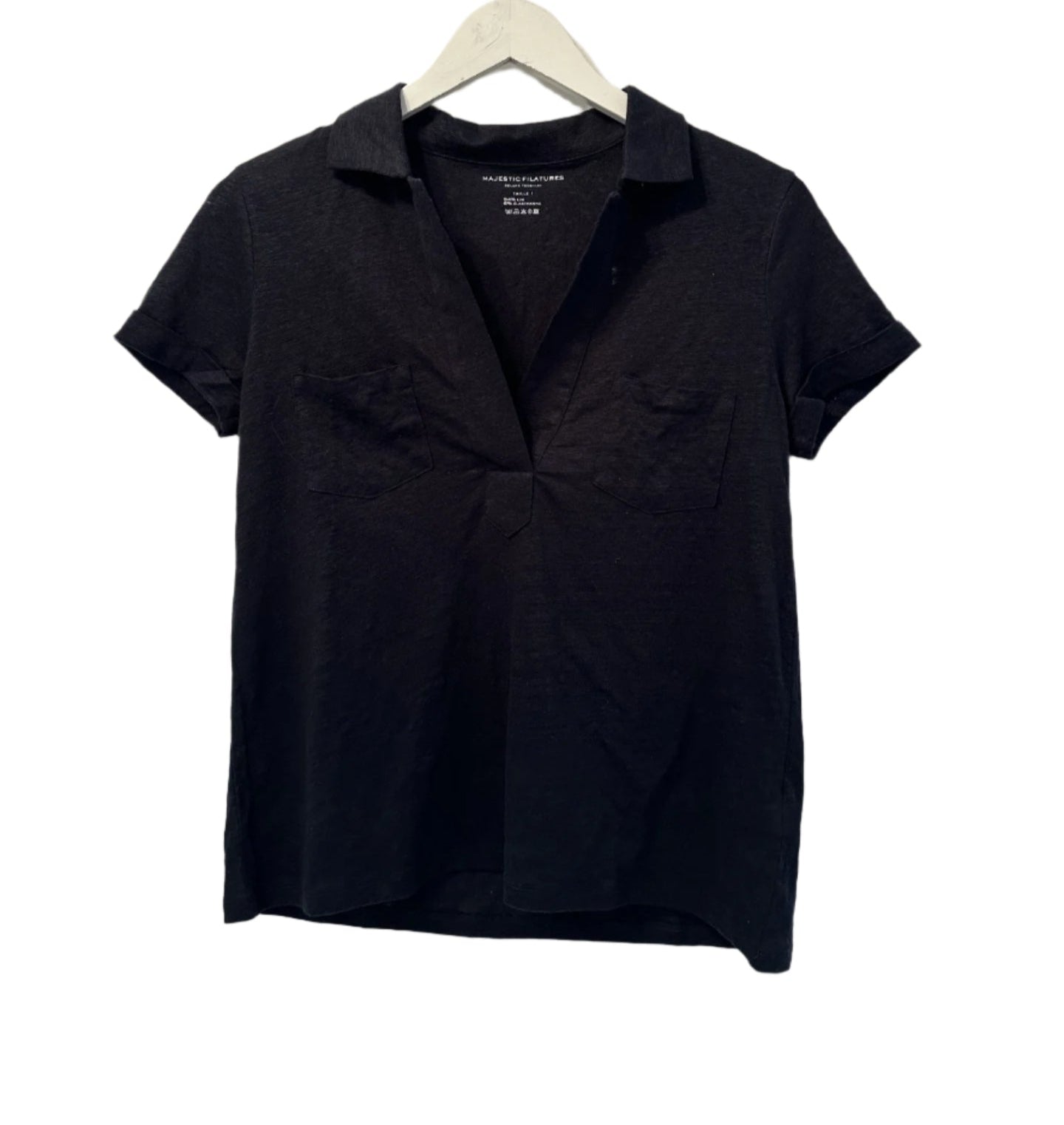 Stretch Linen Pullover Polo