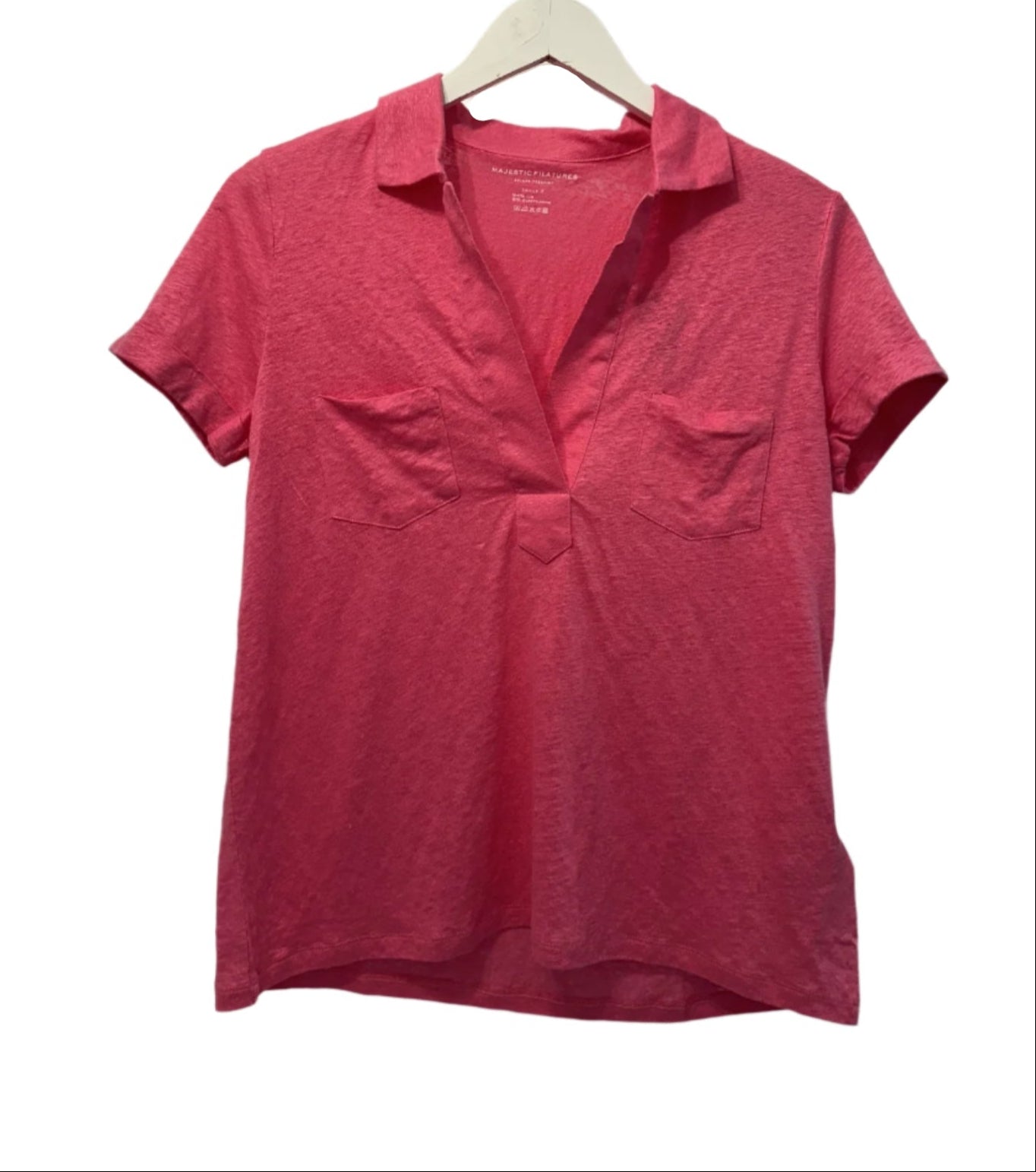Stretch Linen Pullover Polo