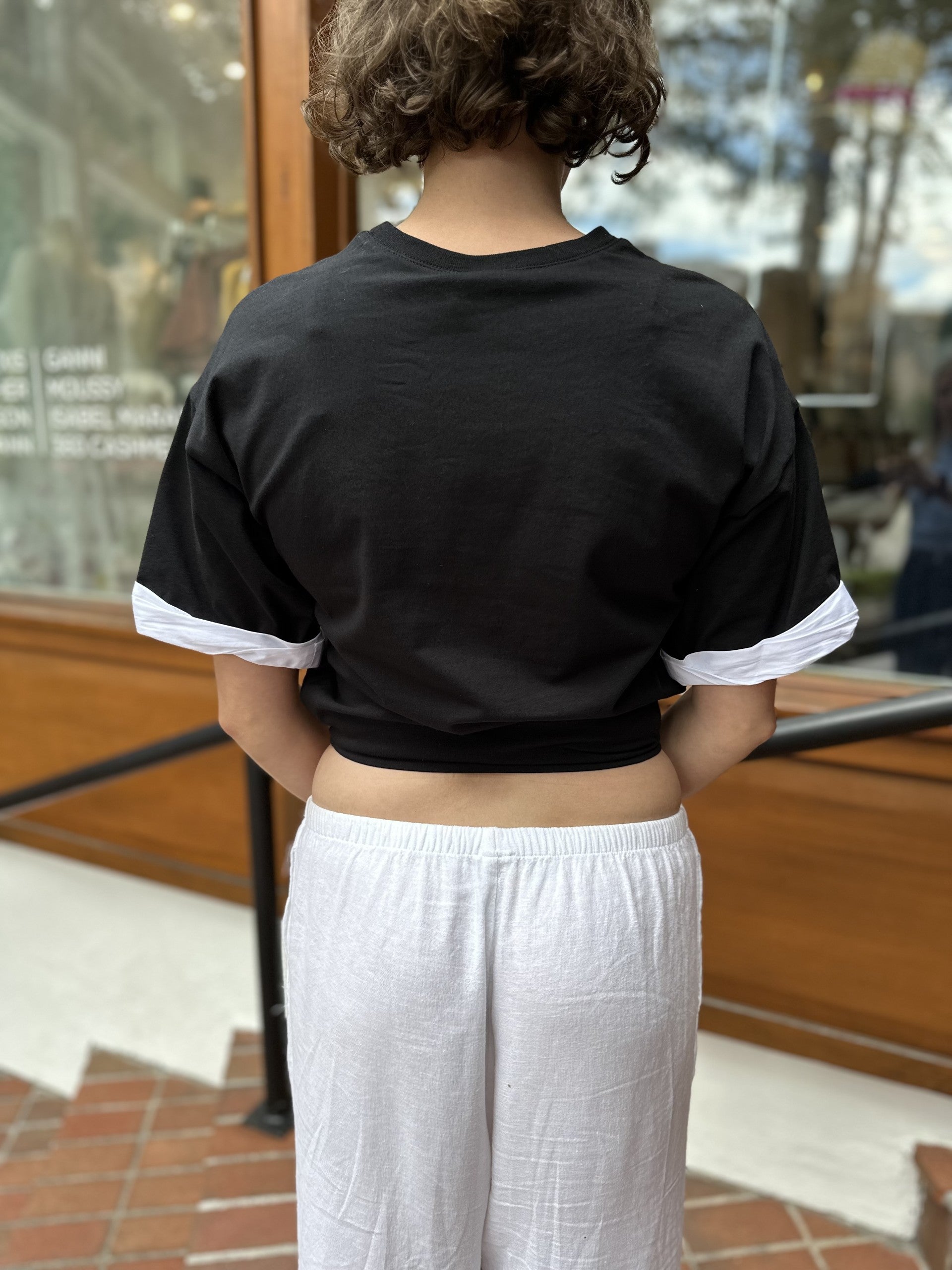 Sutton Poplin Combo Top