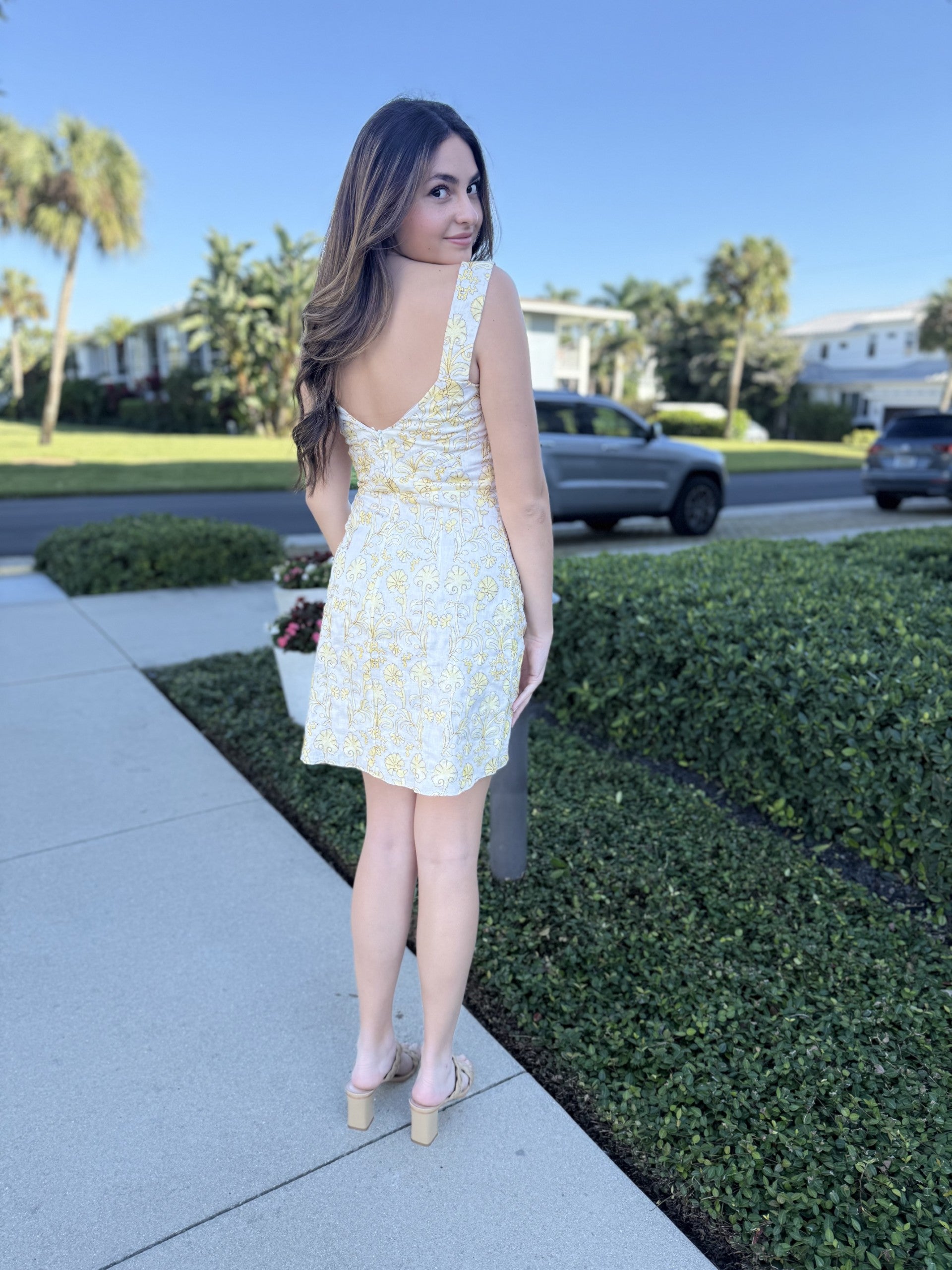 Micaela Embroidered Mini Dress