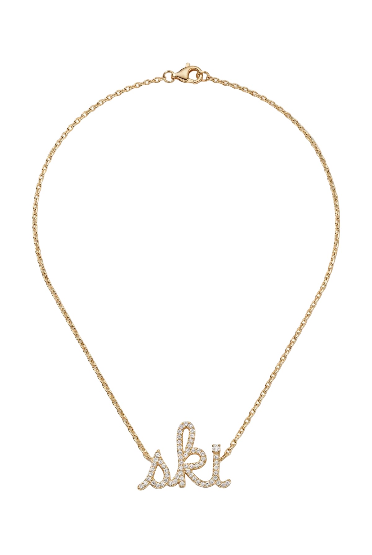 Large Ski Necklace