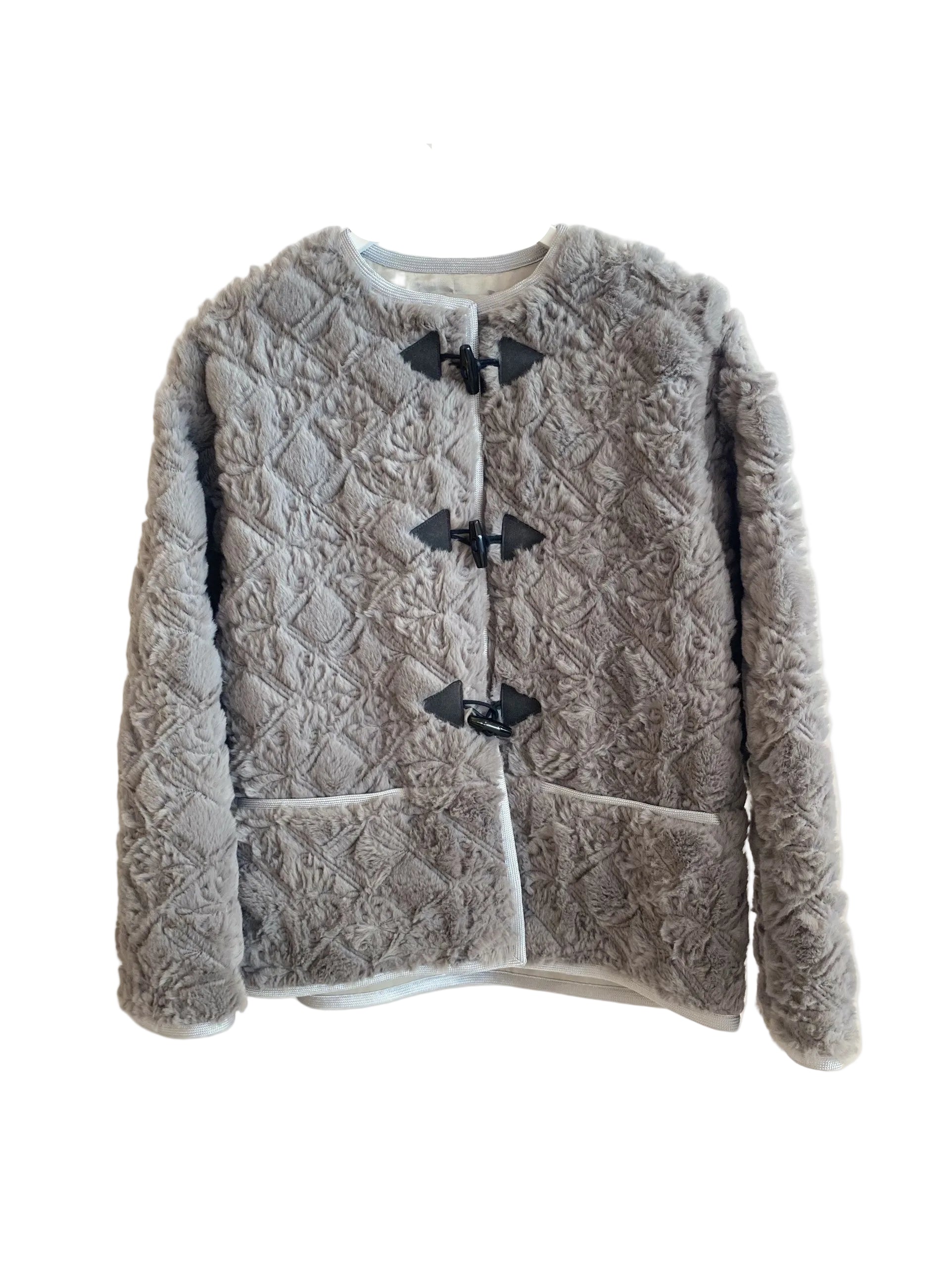 Divine Embroidery Eco Fur Coat