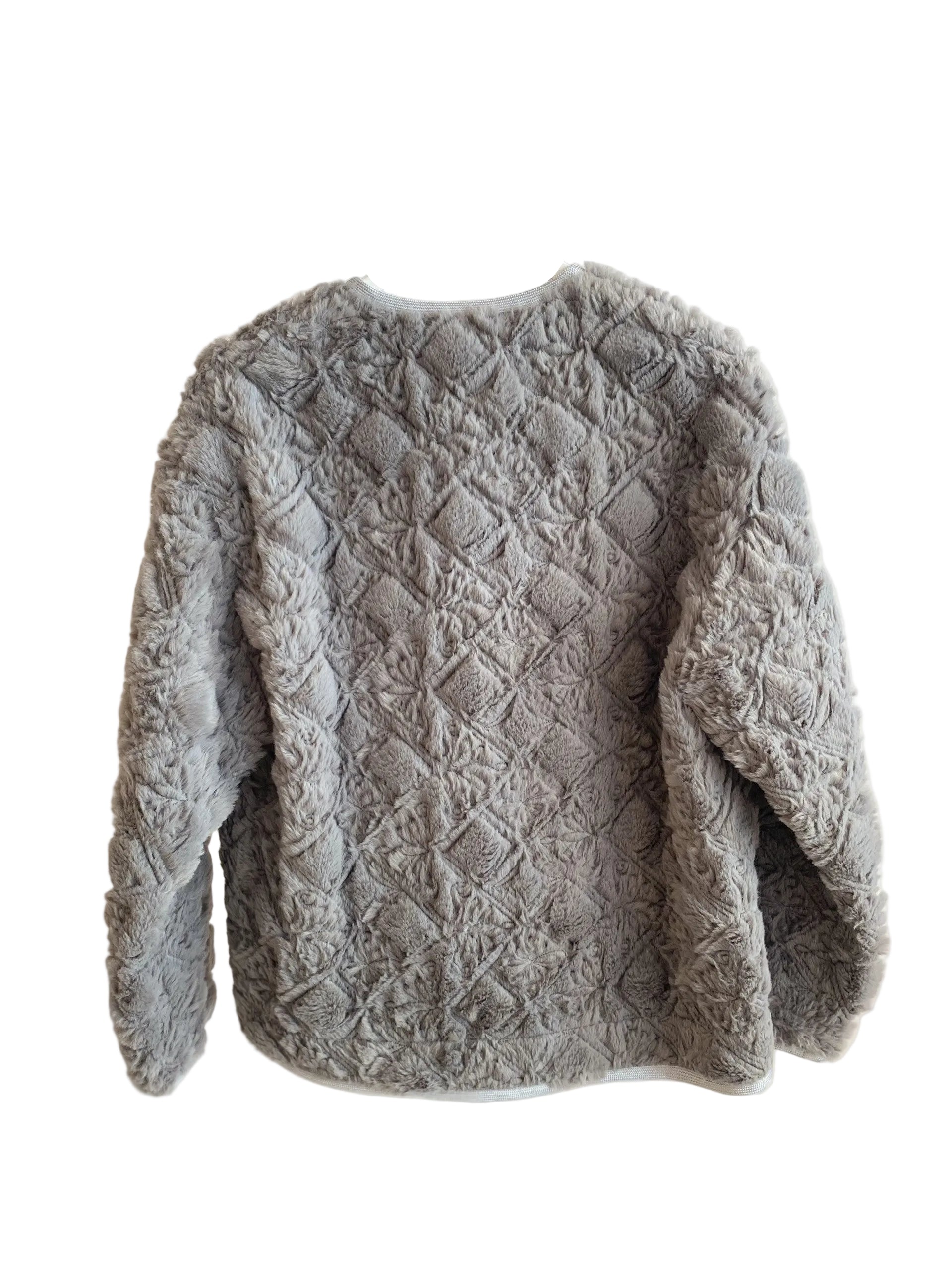 Divine Embroidery Eco Fur Coat