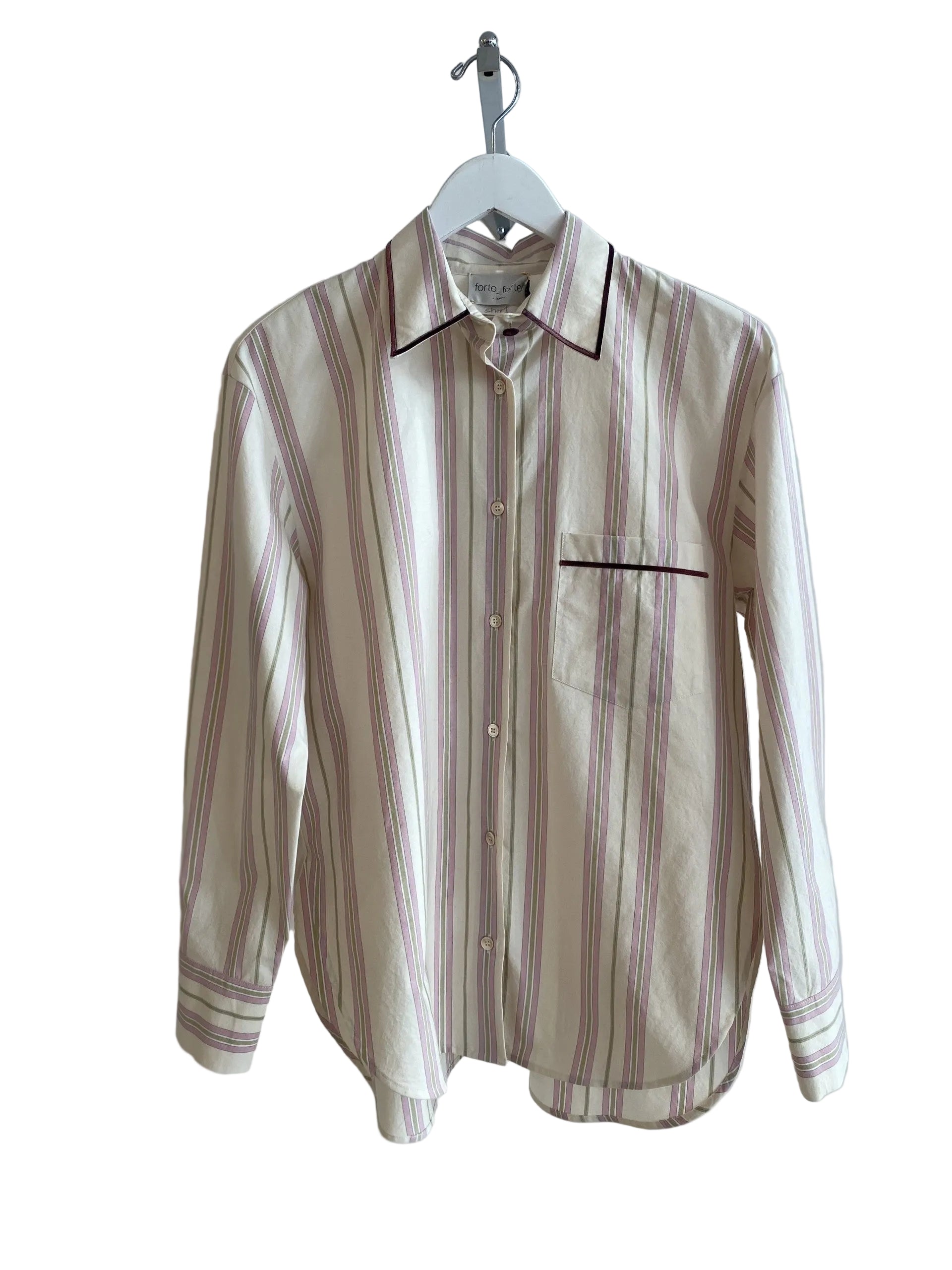 Striped Cotton Oversized Shirt