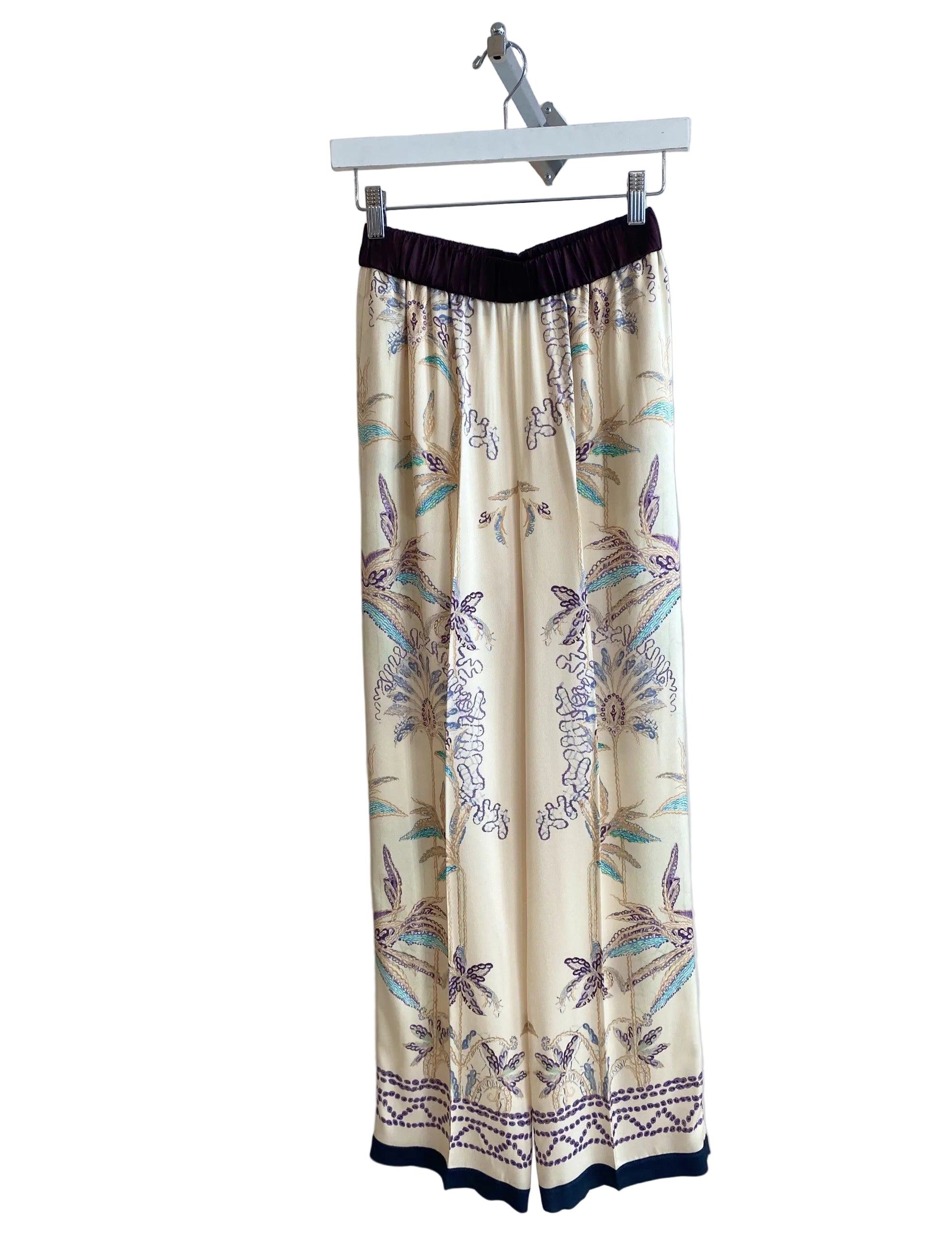 Sogni Print Envers Satin Elasticated Pants