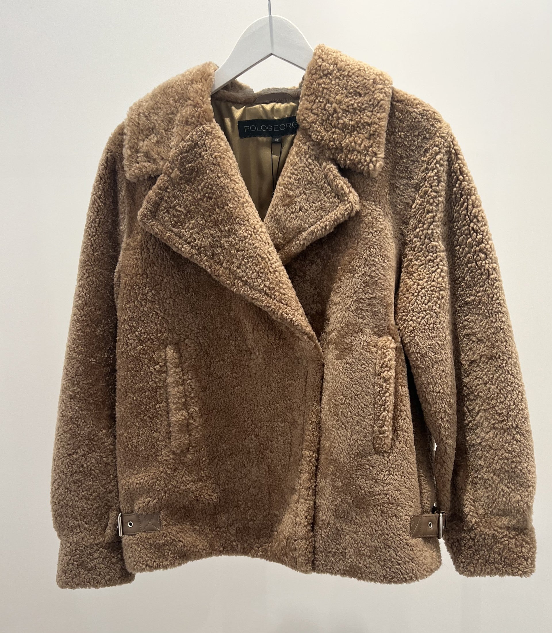 Curly Shearling Moto Jacket