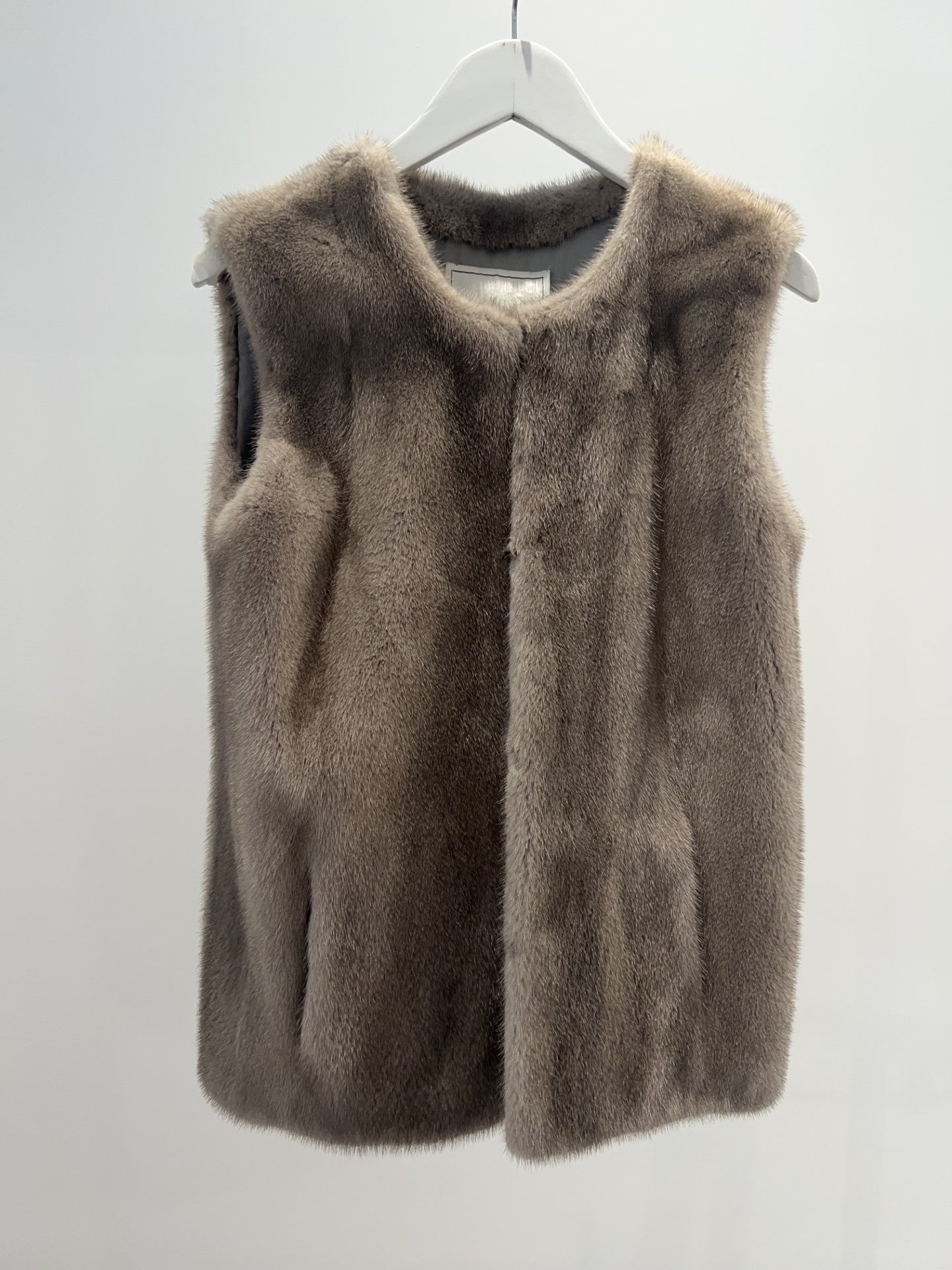 Collarless Mink Vest