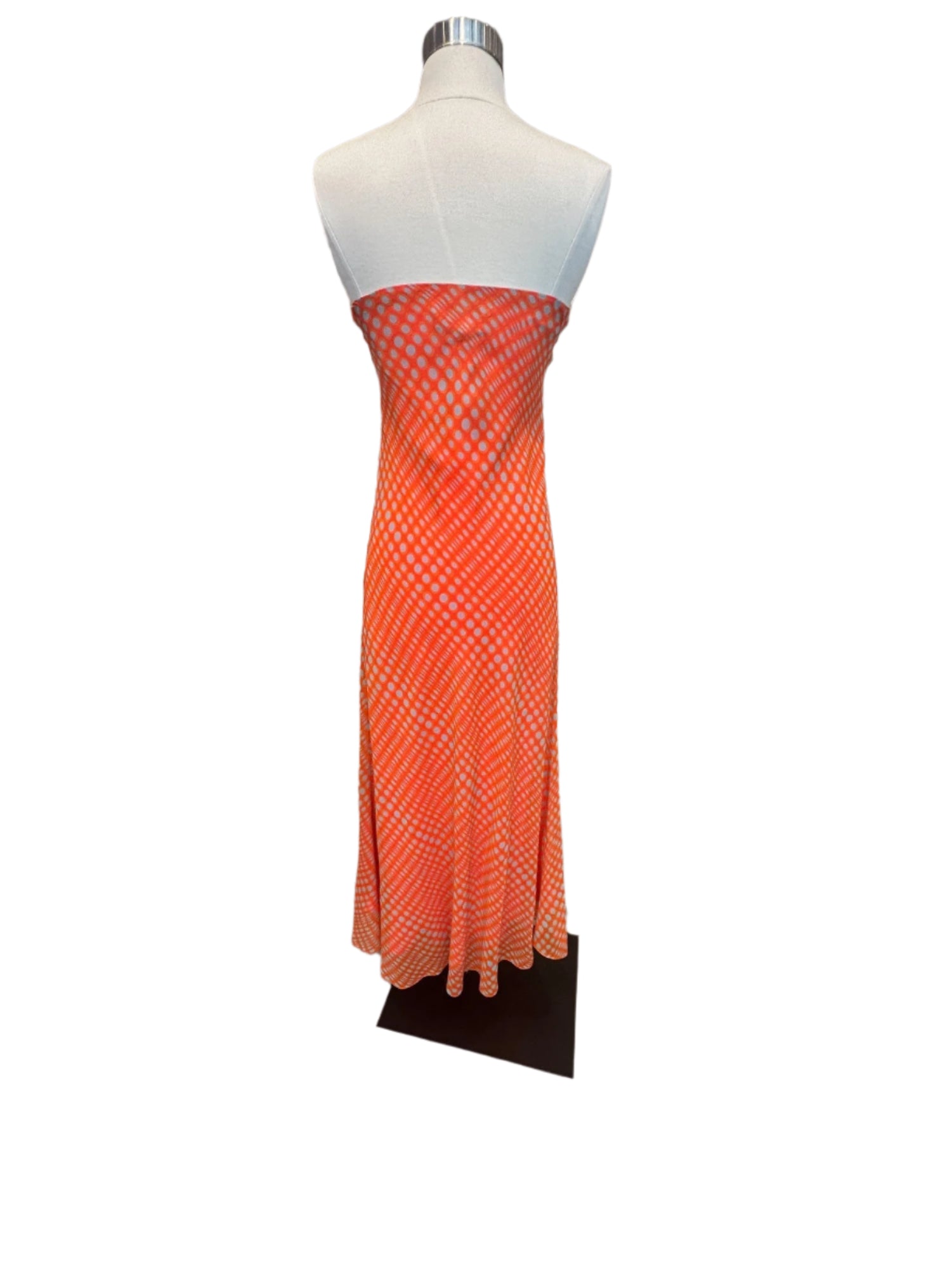 Wiggle Dot Strapless Maxi Dress