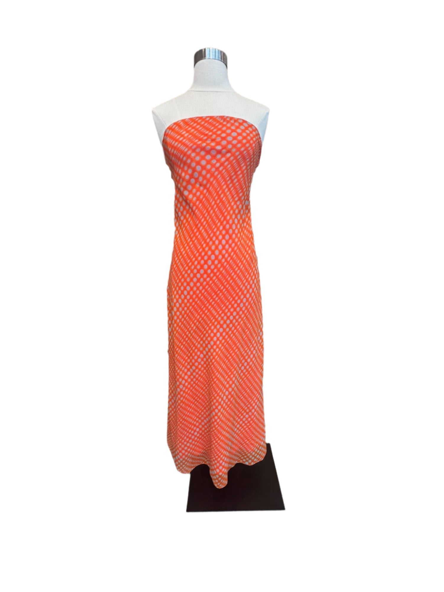 Wiggle Dot Strapless Maxi Dress