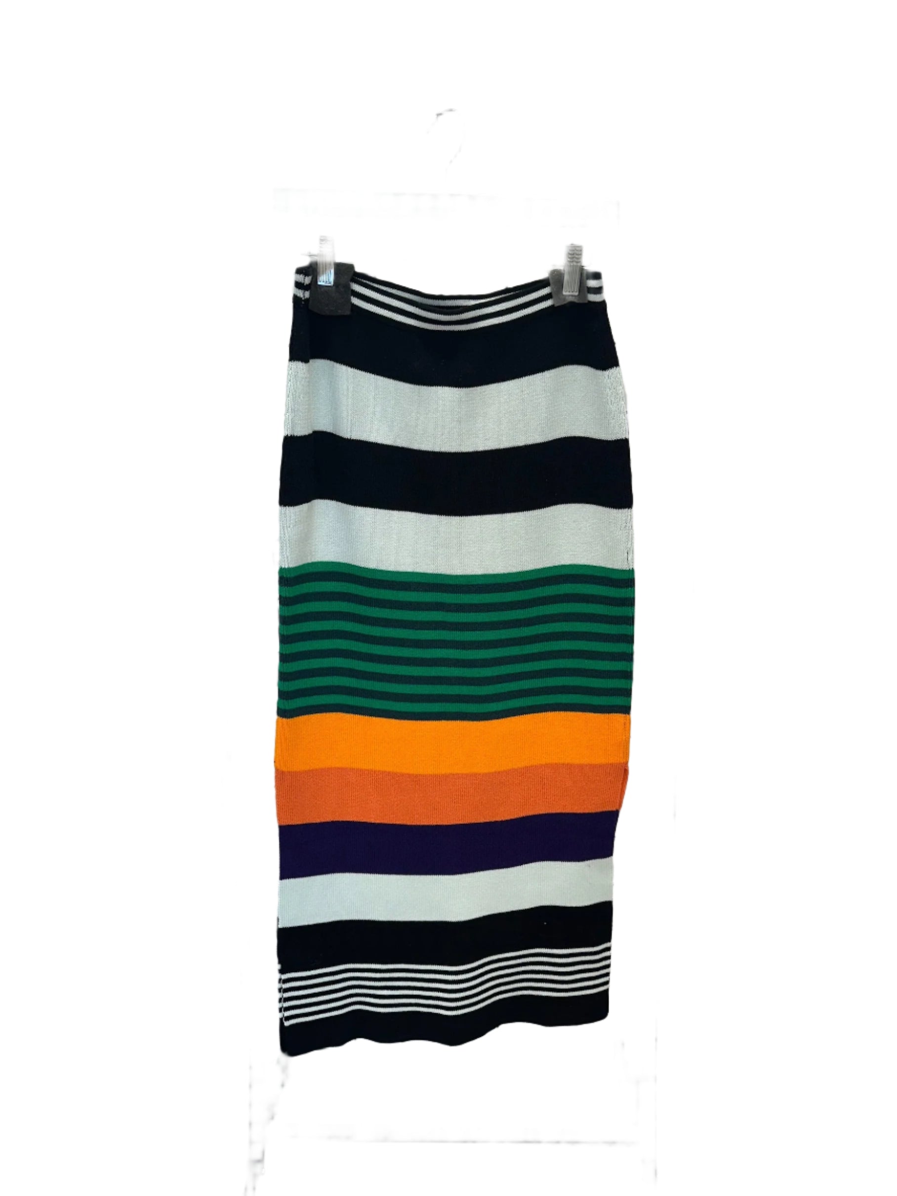 Striped Knit Pencil Skirt