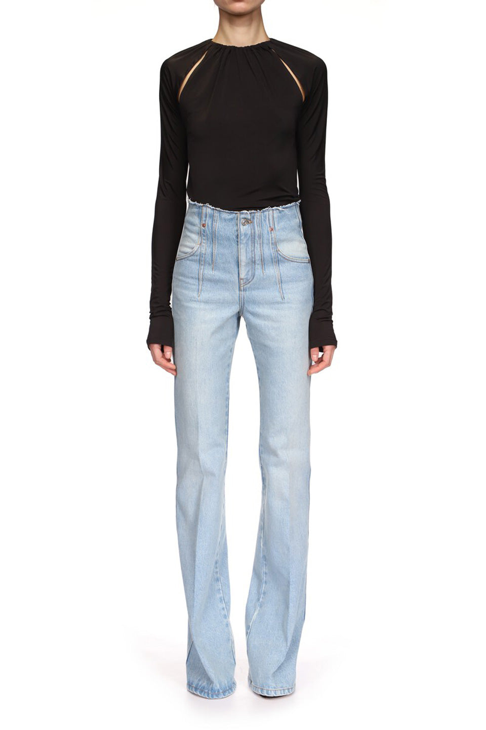Long Sleeve Split Detail Top
