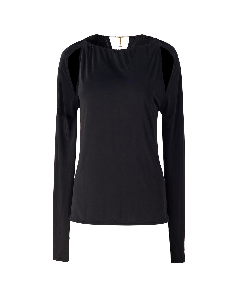 Long Sleeve Split Detail Top