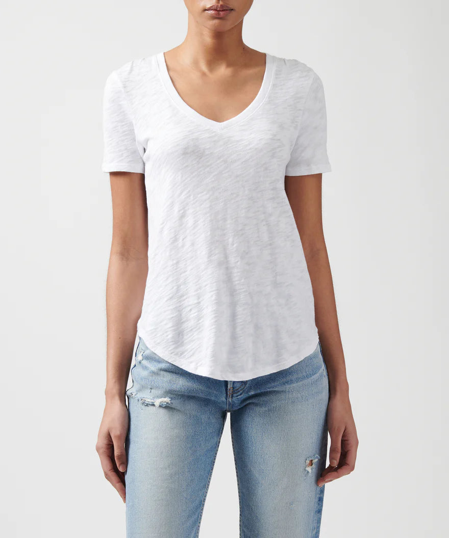 Slub Jersey V-Neck Tee