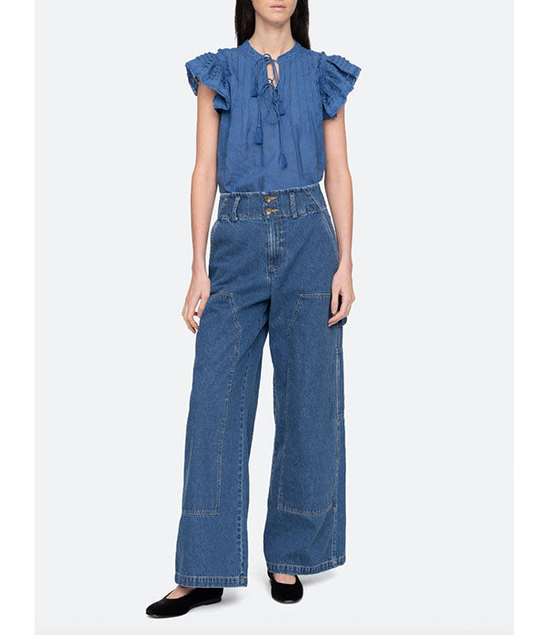 Loren Flutter Sleeve Top