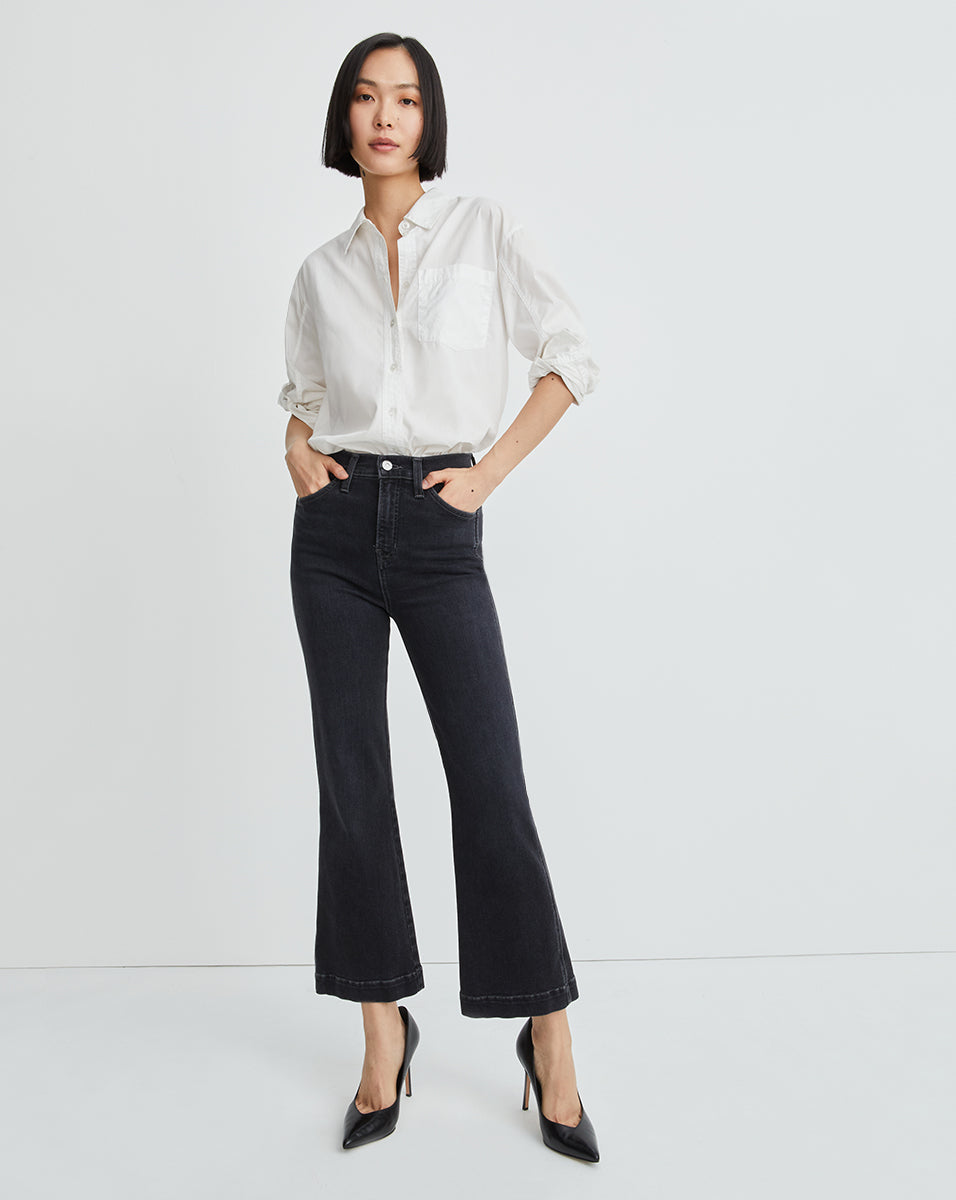 Veronica Beard CARSON HIGH RISE ANKLE FLARE